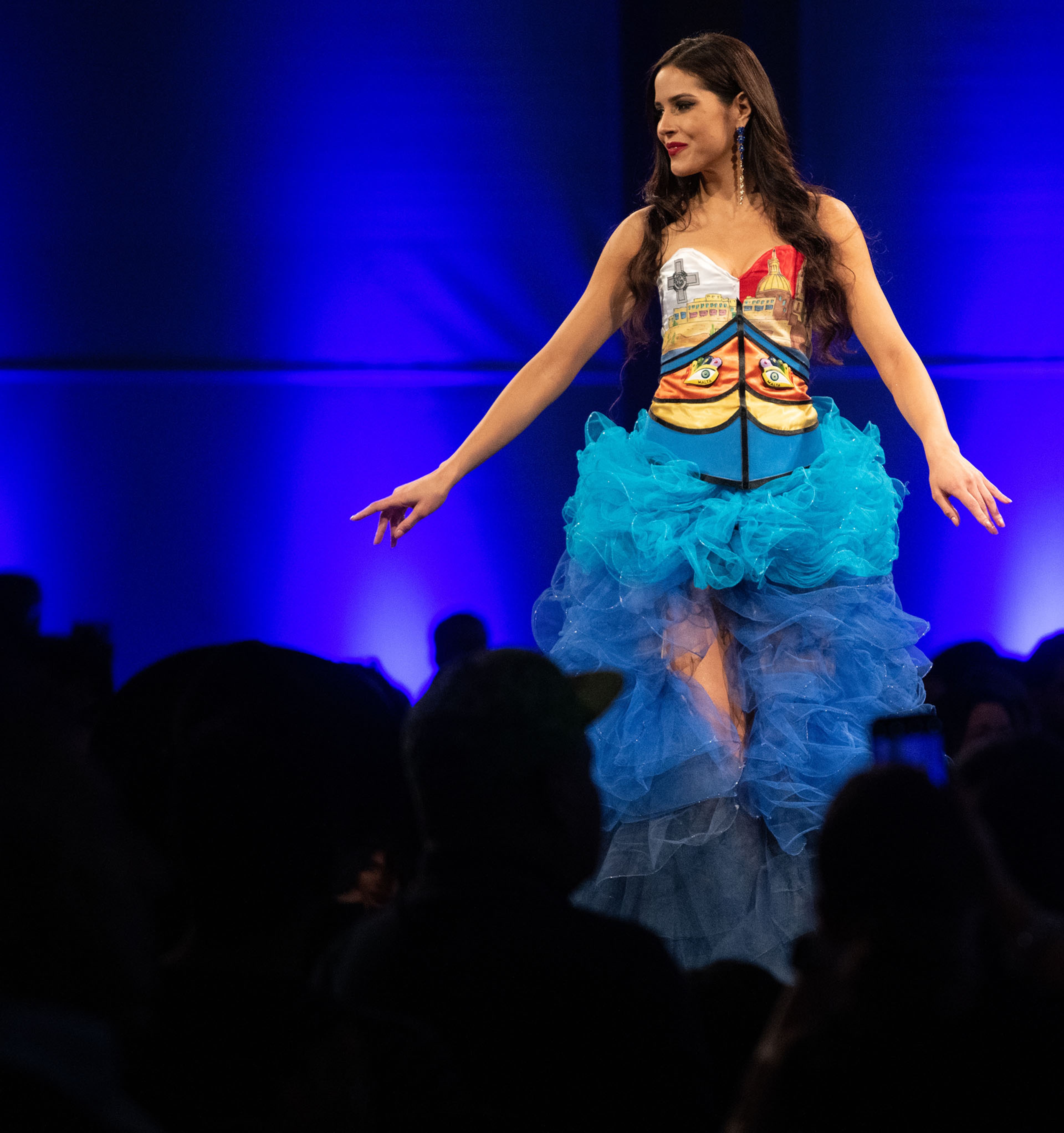 120619 ATLANTAâ Miss Malta Teresa Ruglio showcases her costume that represents her country at the Miss Universe Pageant National Costume Show in Atlanta, Ga Friday, Dec. 6, 2019.
PHOTO BY ELISSA BENZIE