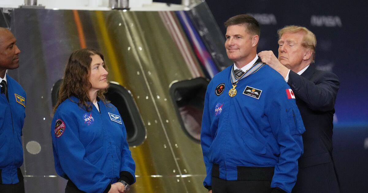 Artemis II astronauts receive nation's highest space honor for their successful moonshot