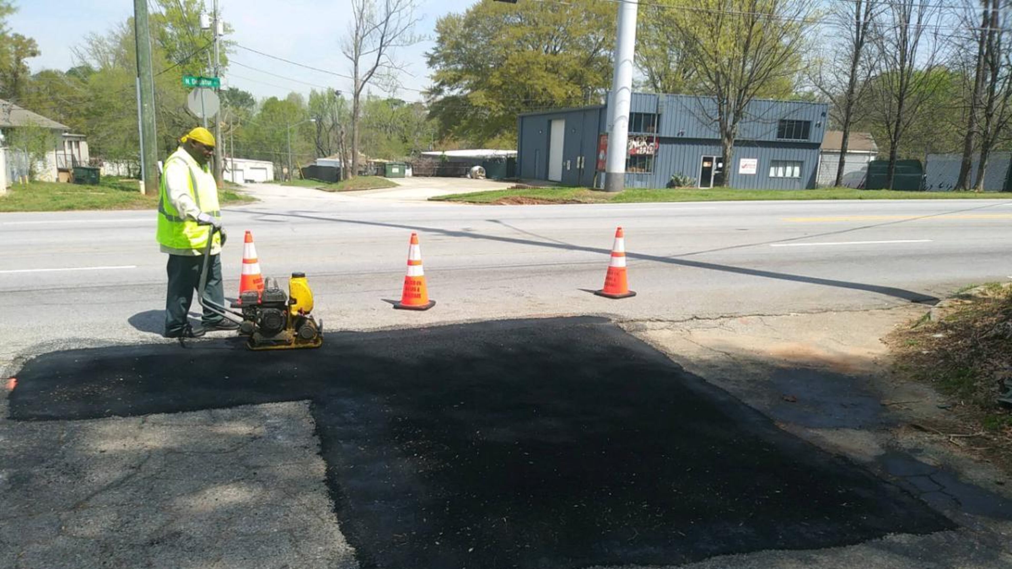 DeKalb County sent us a picture of this completed project that is bound to save some tires. Photo/DeKalb County.
