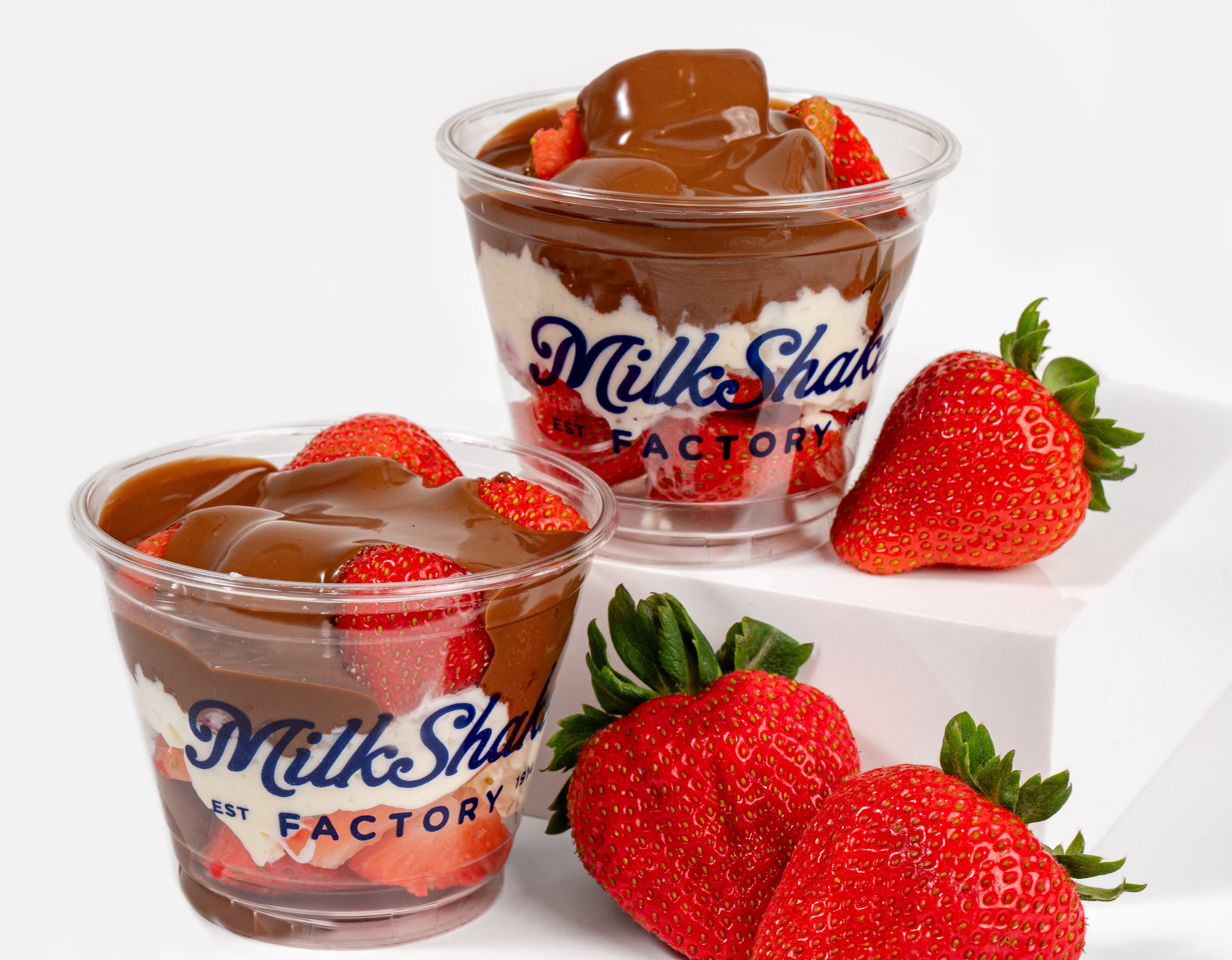 Molten chocolate cups from MilkShake Factory. (Courtesy of MilkShake Factory)