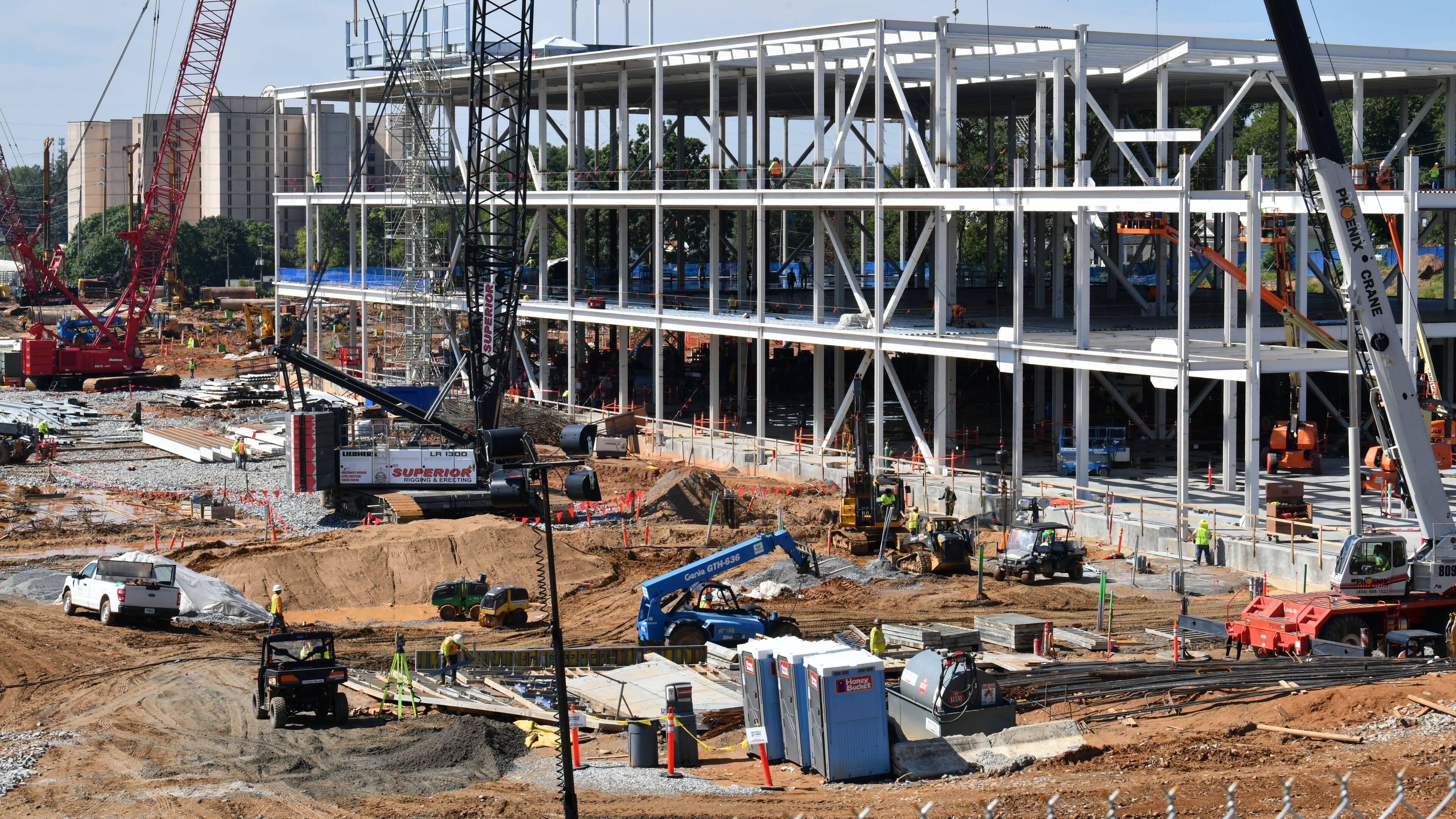 Data center construction, such as QTS in Atlanta, is one of the areas of expansion in Georgia despite the slow job market forecast. (Hyosub Shin / AJC file photo