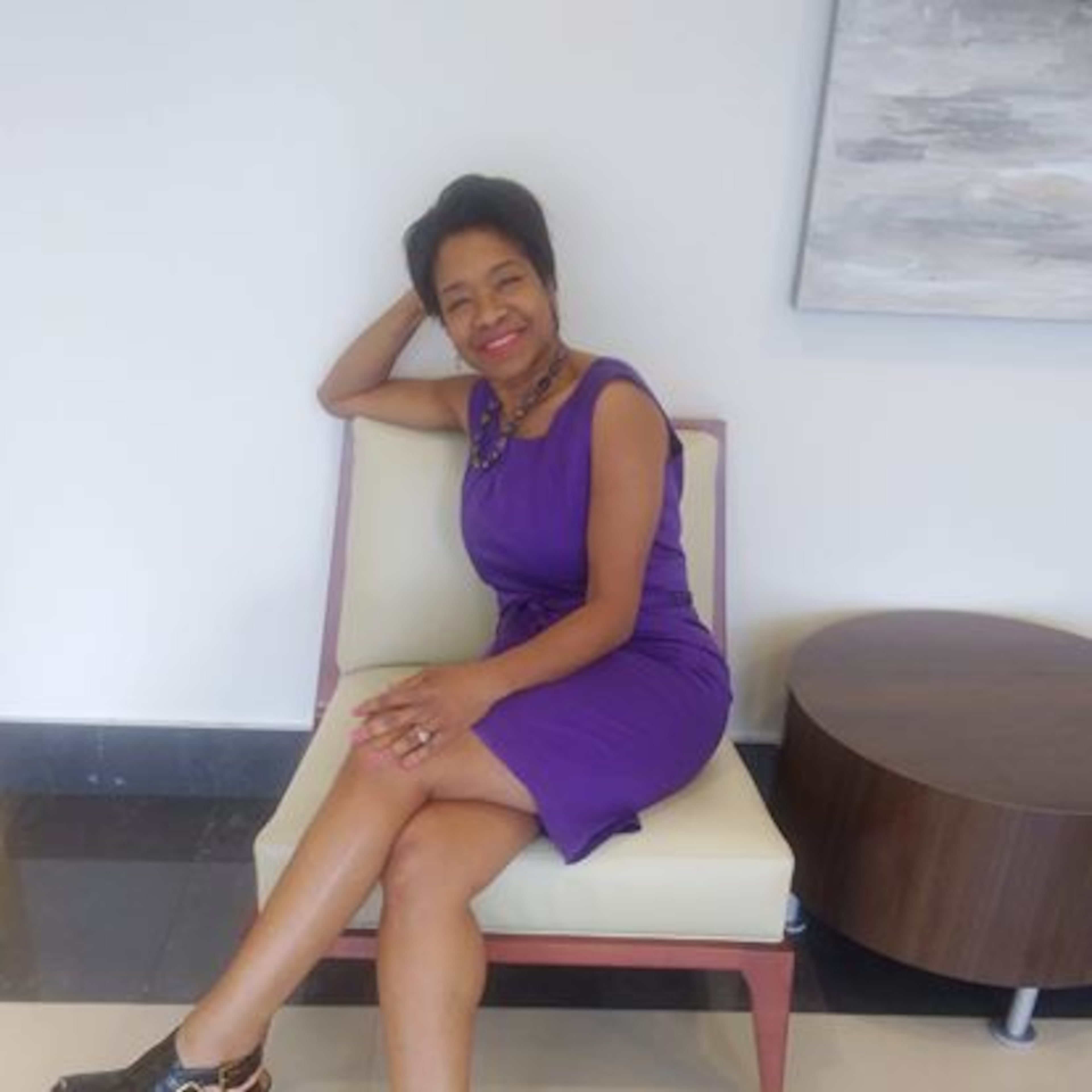 Poet Gayle Danley, one of Kamala Harris' line sisters from Howard University. Danley said that in college, she was in awe of Harris. She still is, she said.