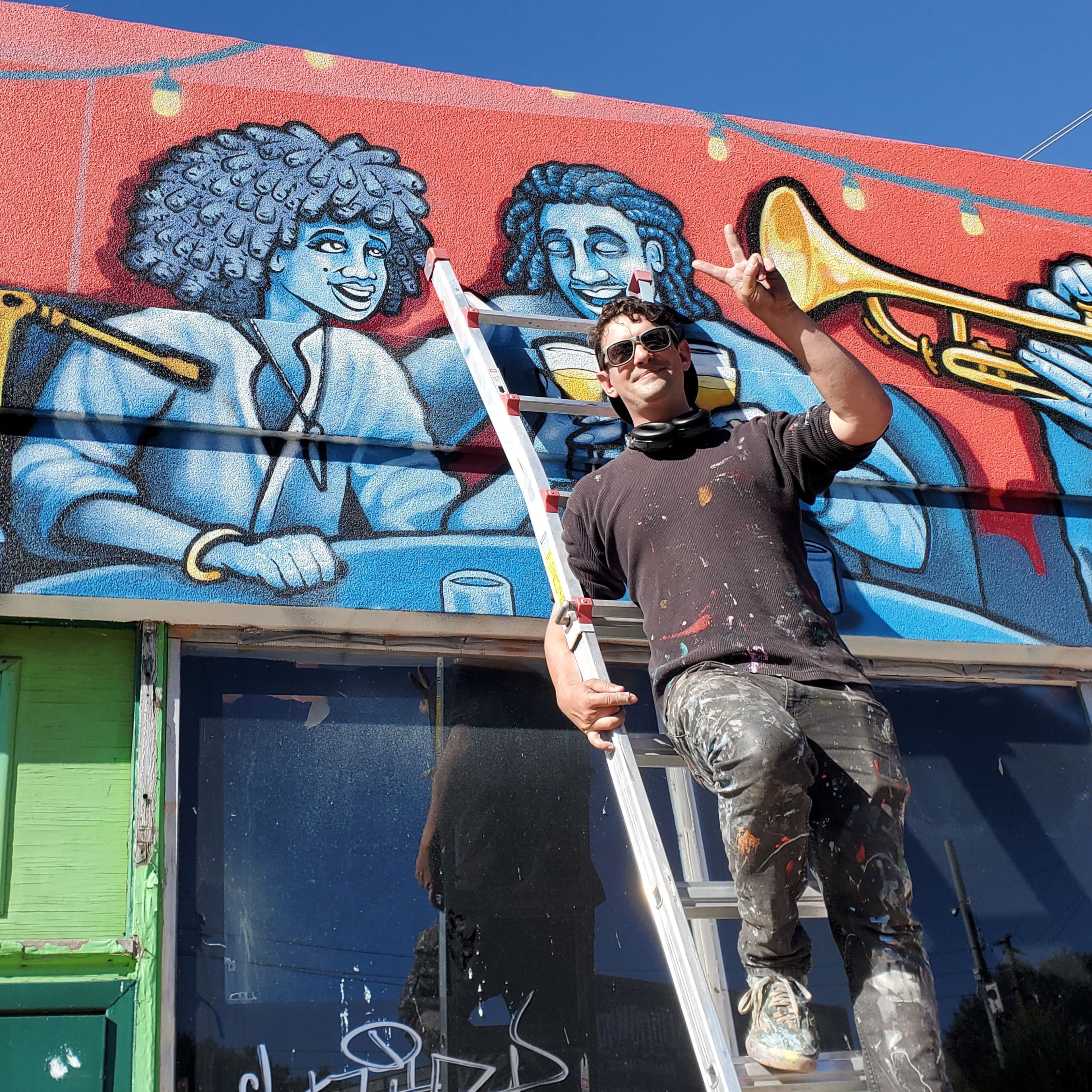 “My artwork is colorful and stupid,” says Chris Wright (aka Chris Makes Art). Courtesy of Arthur Rudick