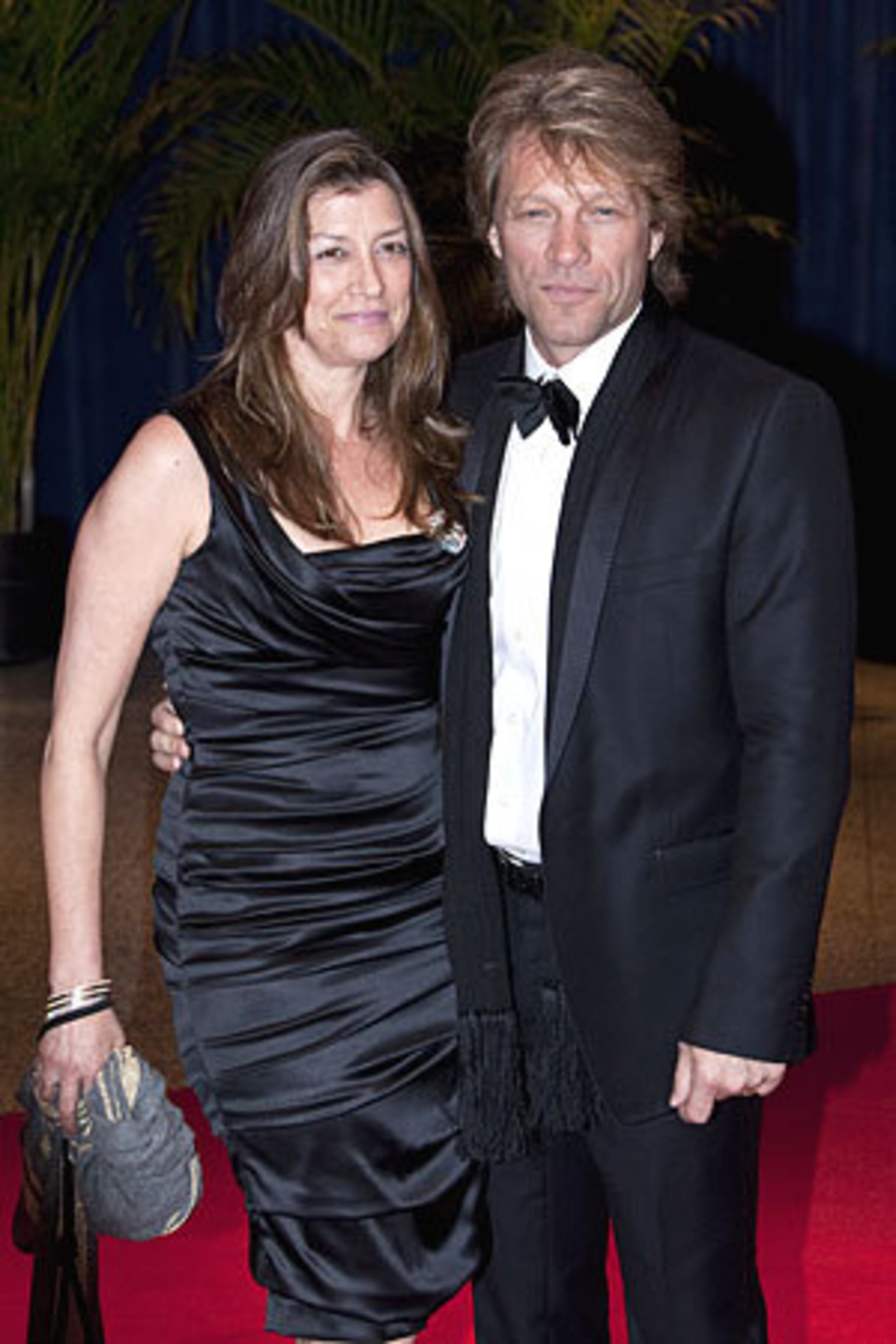 Recording artist Jon Bon Jovi, right.