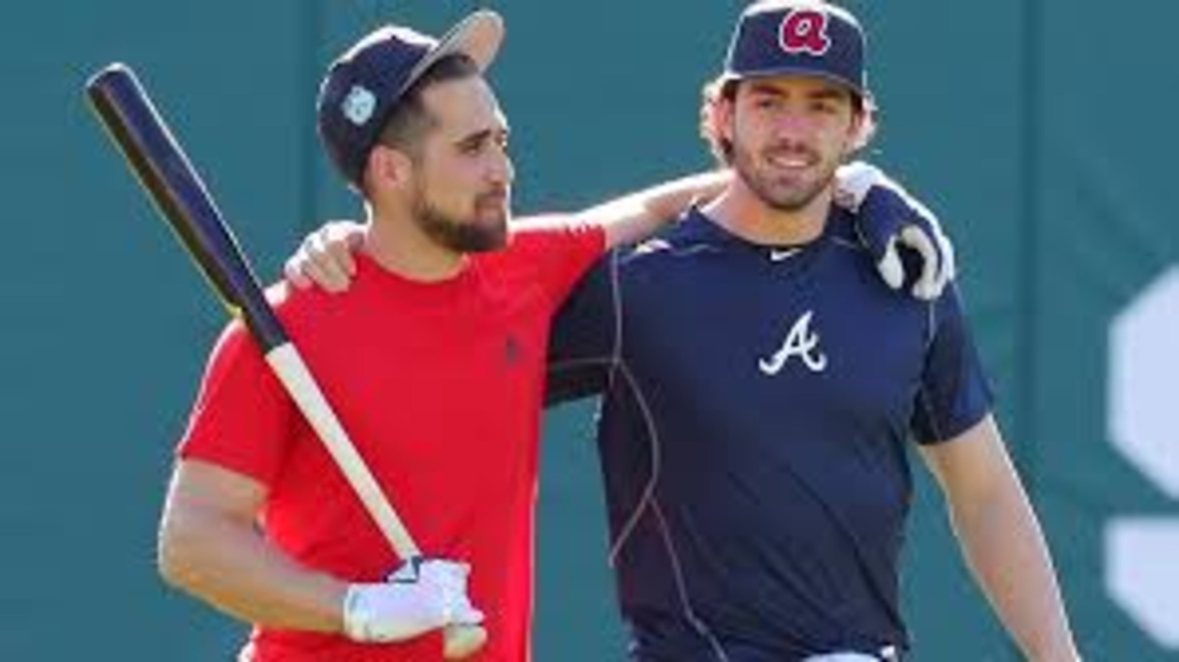 Teammates such as Ender Inciarte helped Dansby Swanson (right) stay confident during the rookie's April struggles. (Curtis Compton/AJC)