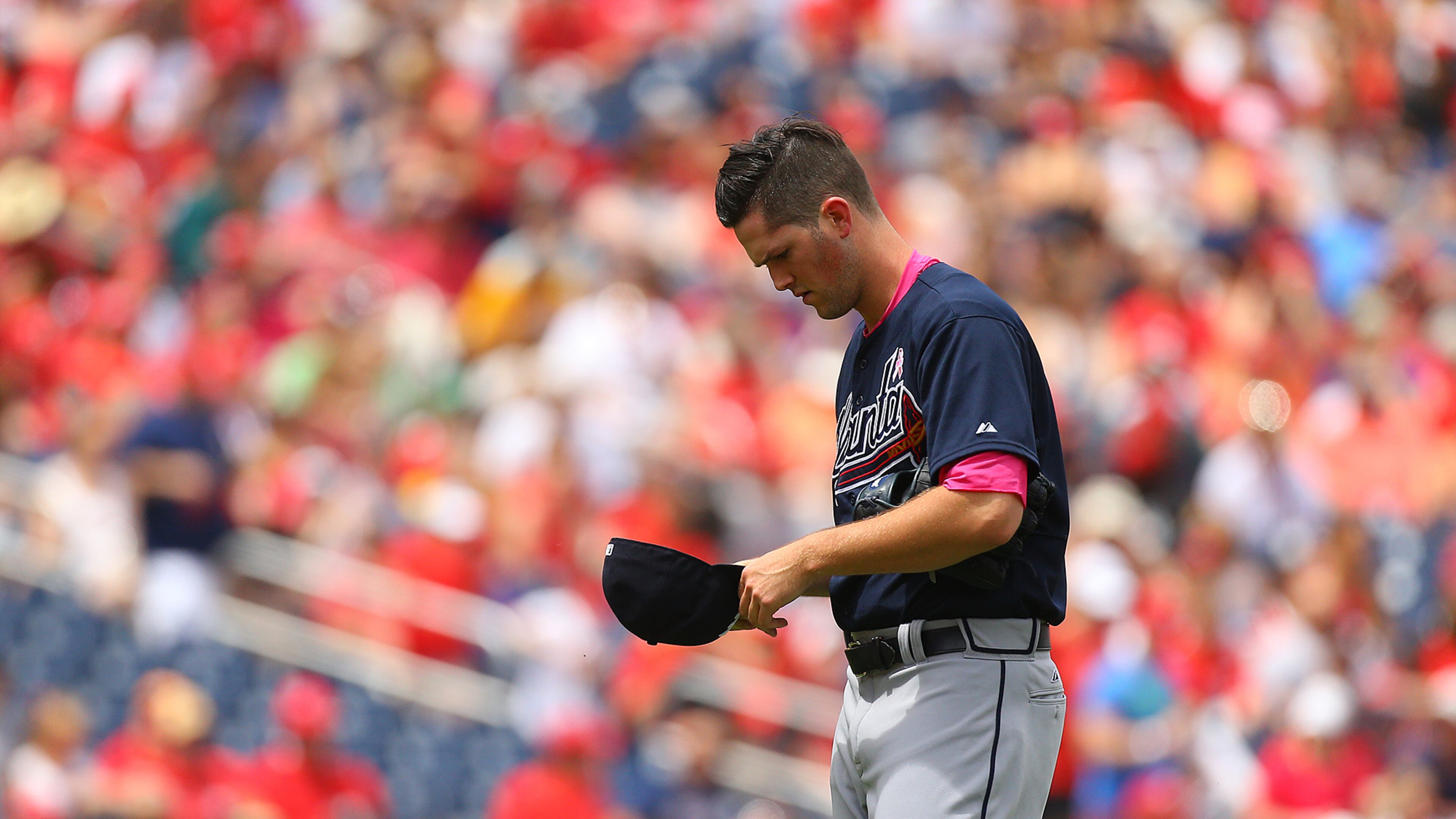 Braves pitcher Alex Wood takes the mound for his 42nd career start during a baseball game against the Nationals on Sunday, May 10, 2015, at Nationals Park in Washington, D.C. Curtis Compton / ccompton@ajc.com