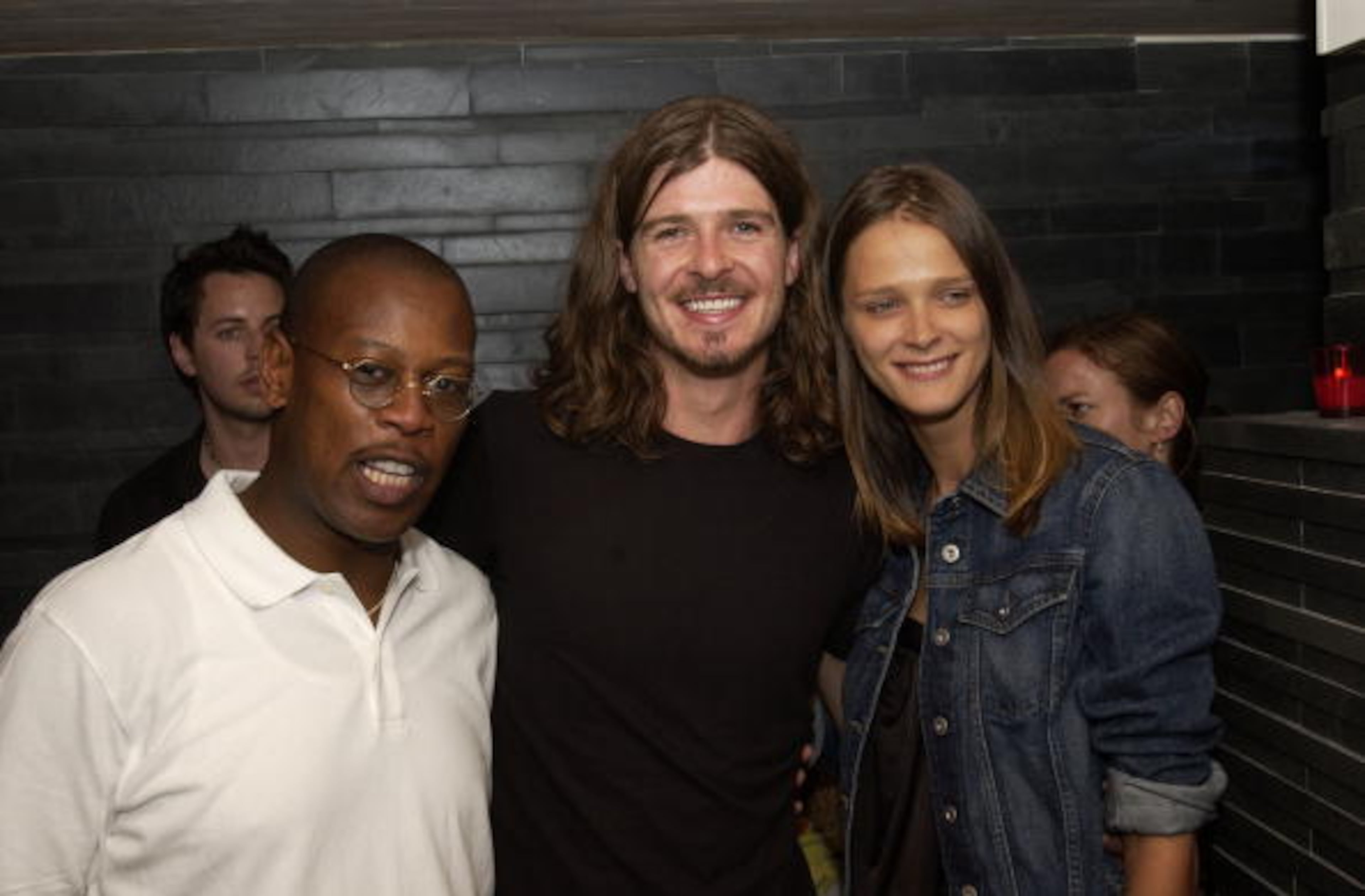 Andre Harrell, Robin Thicke and Carmen Kass (Photo by Theo Wargo/WireImage)