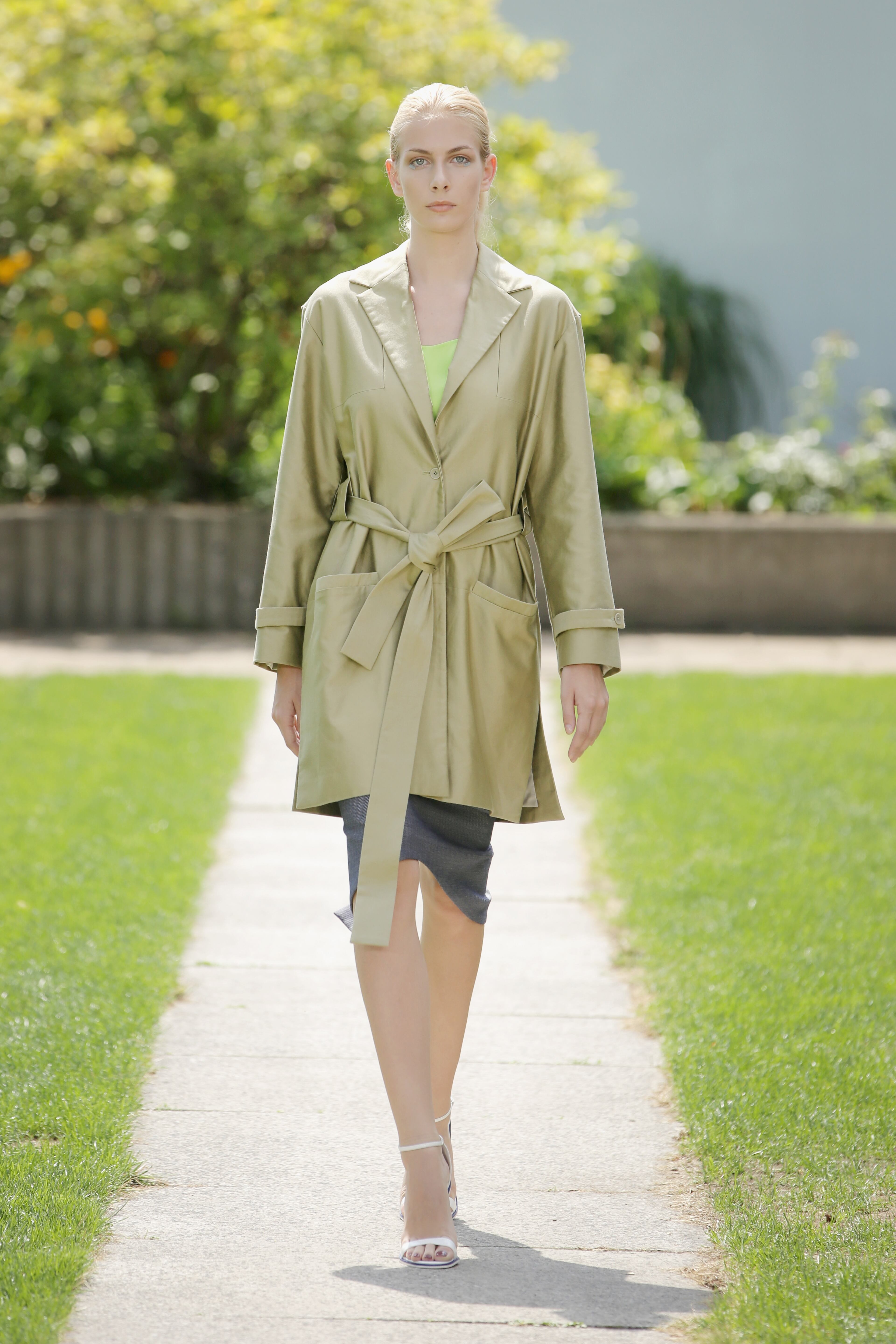 BERLIN, GERMANY - JULY 10: A model walks the runway at the Perret Schaad show during the Mercedes-Benz Fashion Week Spring/Summer 2015 at Kronprinzenpalais on July 10, 2014 in Berlin, Germany. (Photo by Christian Marquardt/Getty Images for Perret Schaad)