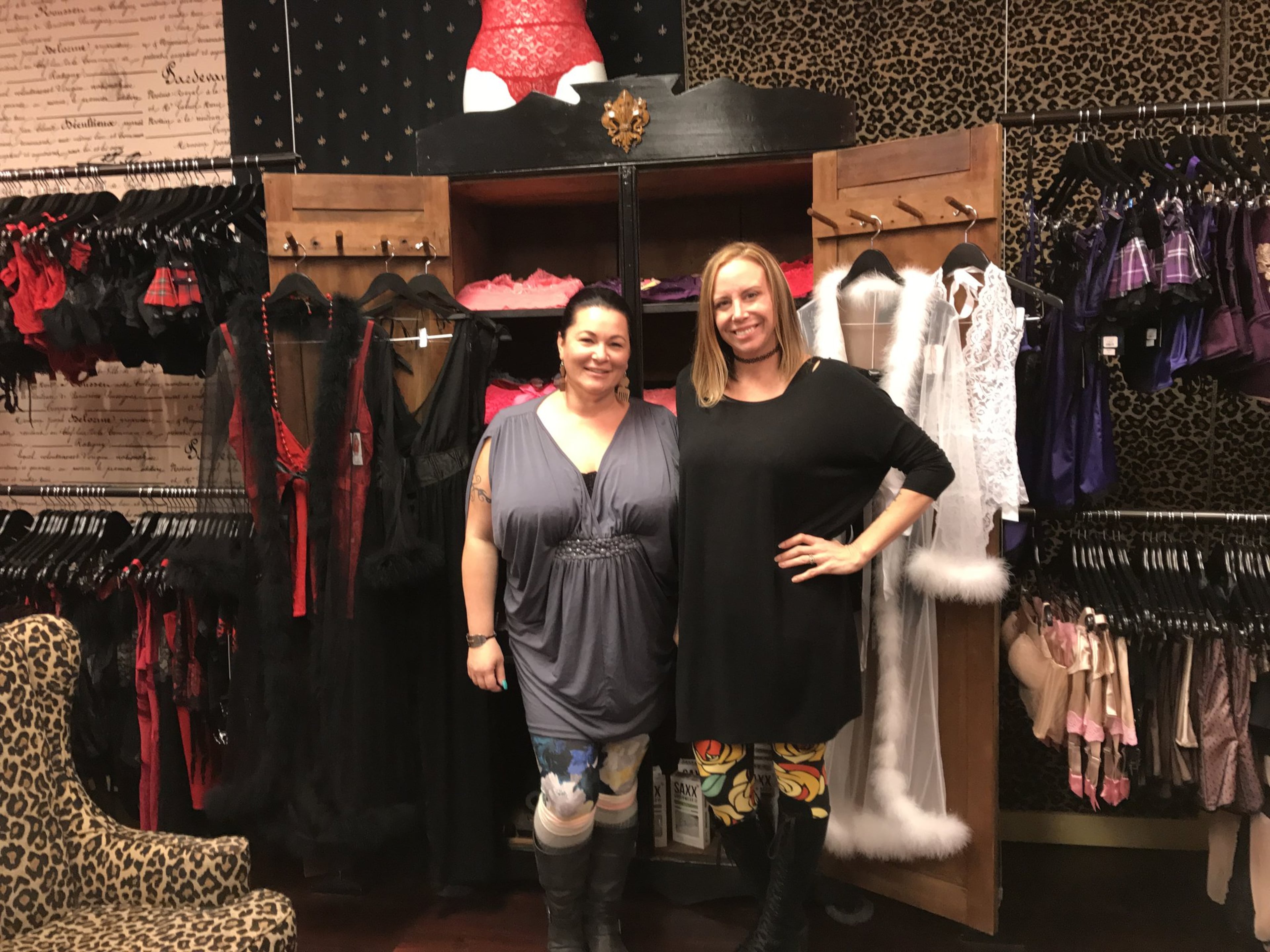 LiviRae Lingerie co-owners Molly Hopkins and Cynthia Decker. CREDIT: SHELIA POOLE