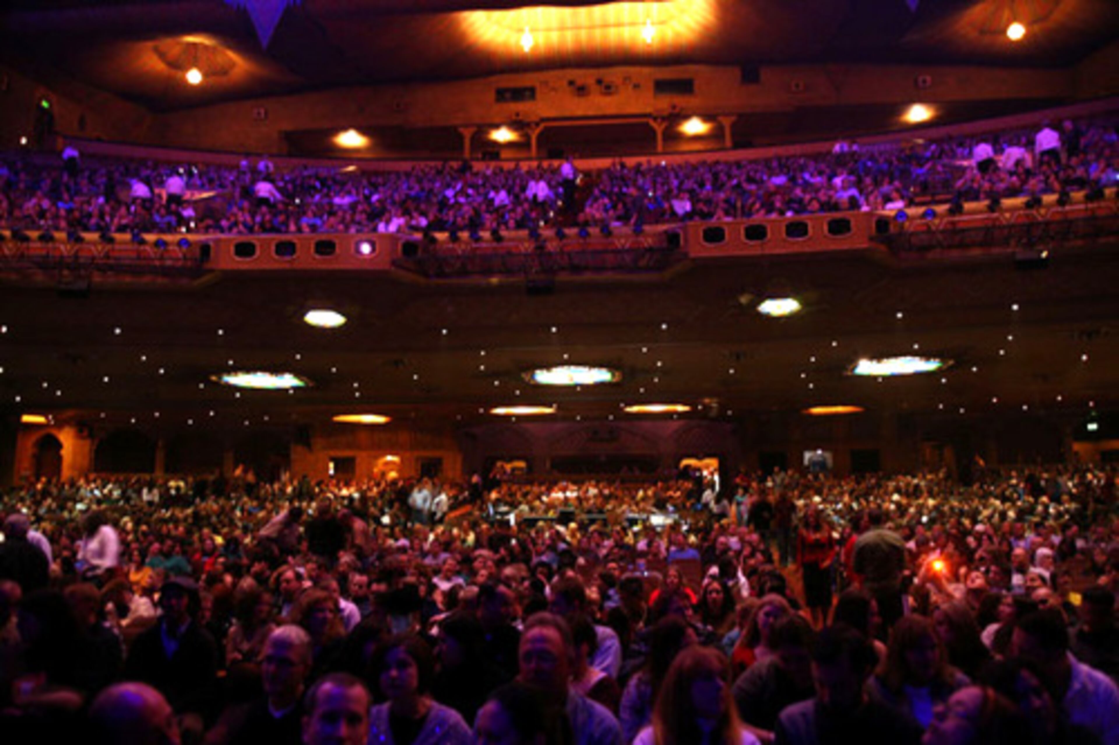 The nearly full Fox Theatre will host the Smashing Pumpkins Thursday and Friday nights.