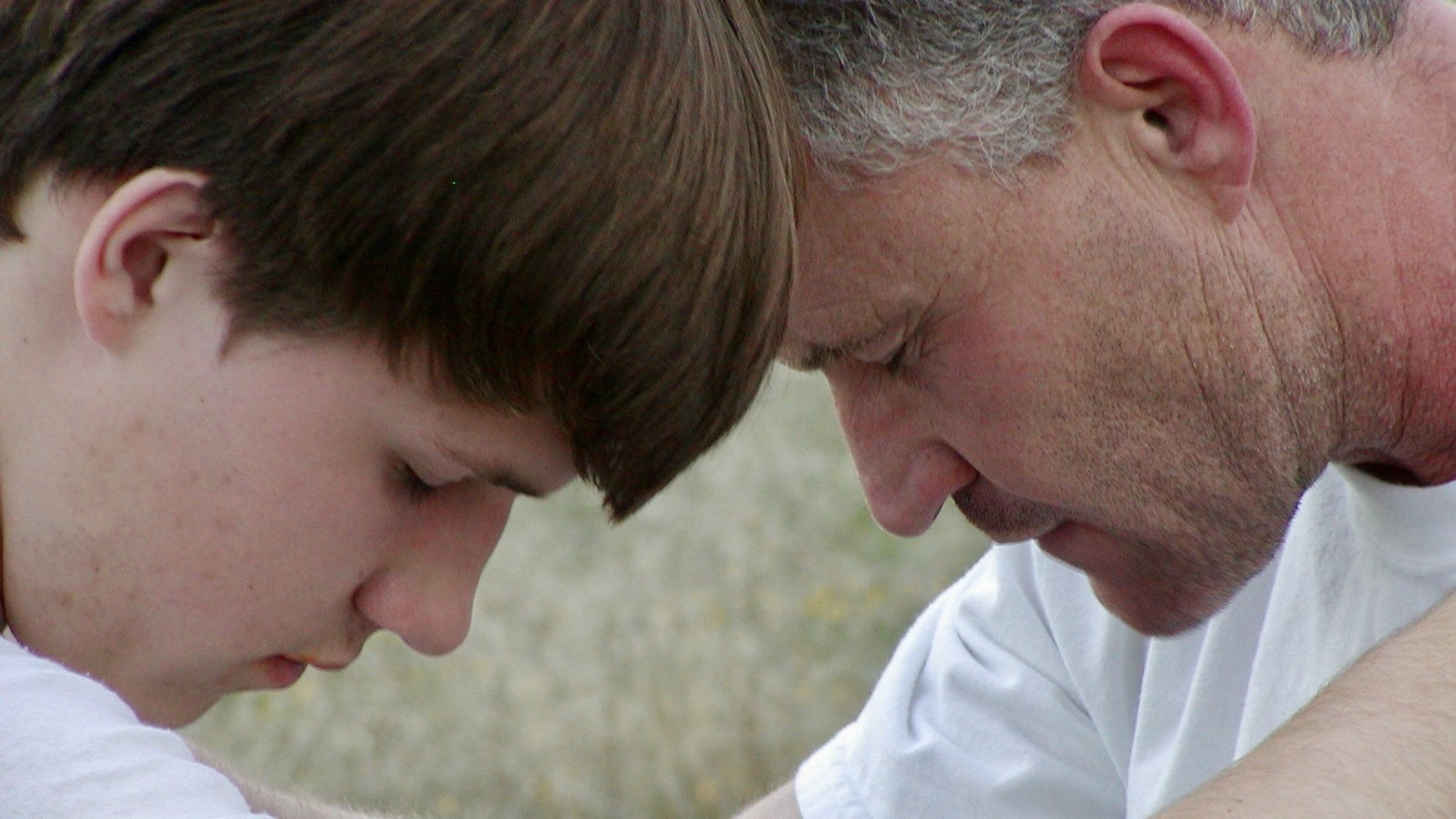 A scene from the new Daniel Karslake documentary about evangelical Christians and the LGBT community, “For They Know Not What They Do.” The film kicks off the 32nd annual “Out On Film” festival in Atlanta. Pictured are Ryan Robertson (left) and his father Rob Robertson.