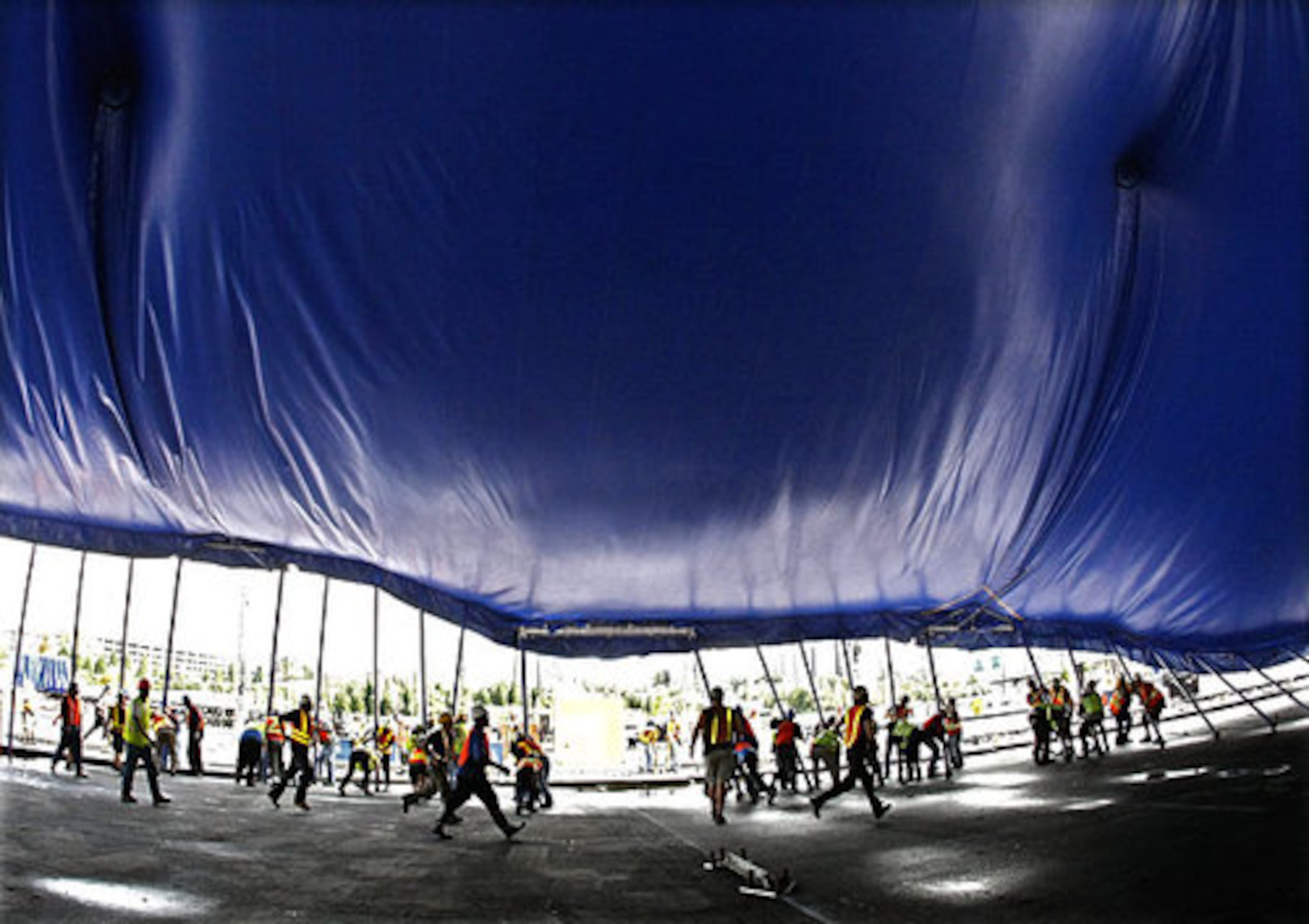 The Big Top stands 66 feet high, is 167 feet in diameter and can accommodate more than 2,600 people.