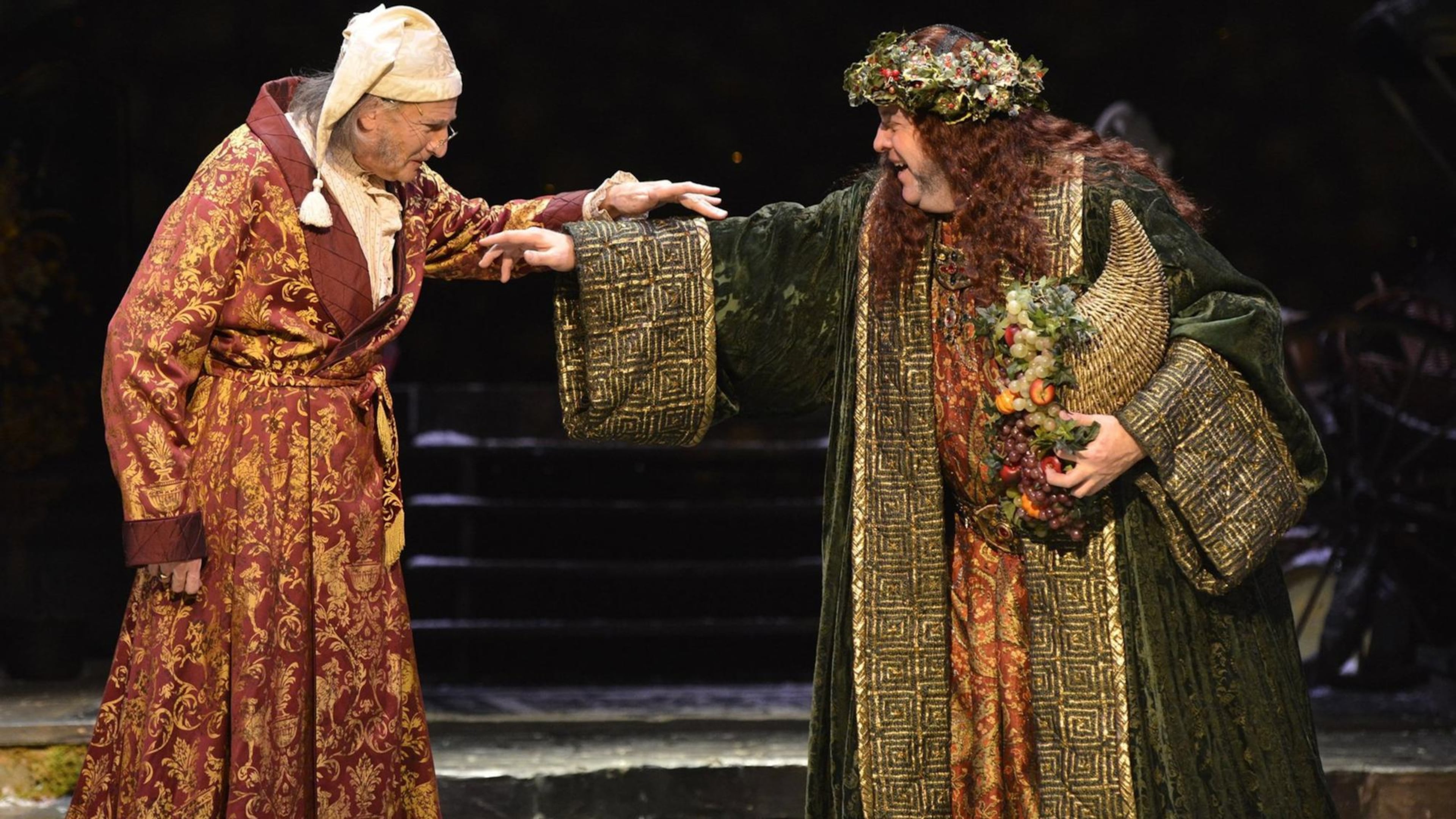 David de Vries (left) will once again play Ebenezer Scrooge in the Alliance Theatre’s “A Christmas Carol,” which will be held at Cobb Energy Performing Arts Centre. CONTRIBUTED BY GREG MOONEY