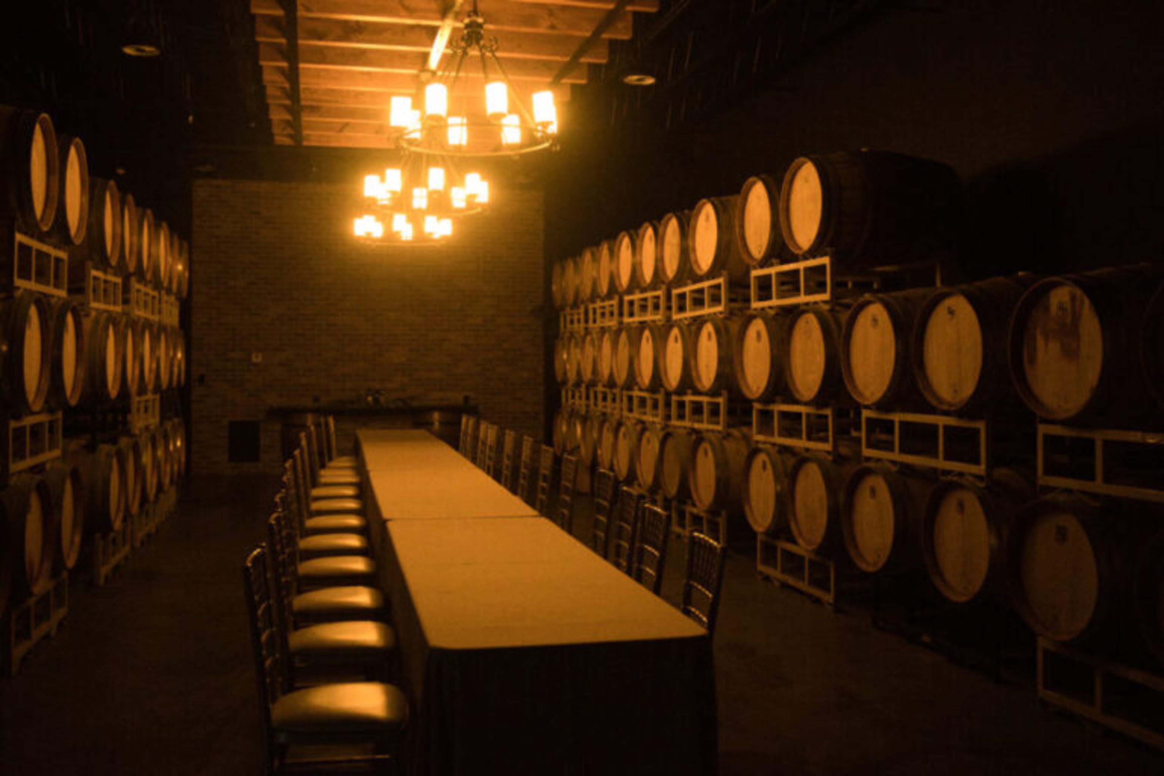 The barrel room at Engelheim Vineyards in Ellijay, Georgia on June 20, 2022. (Alex Guevara/Fresh Take Georgia)