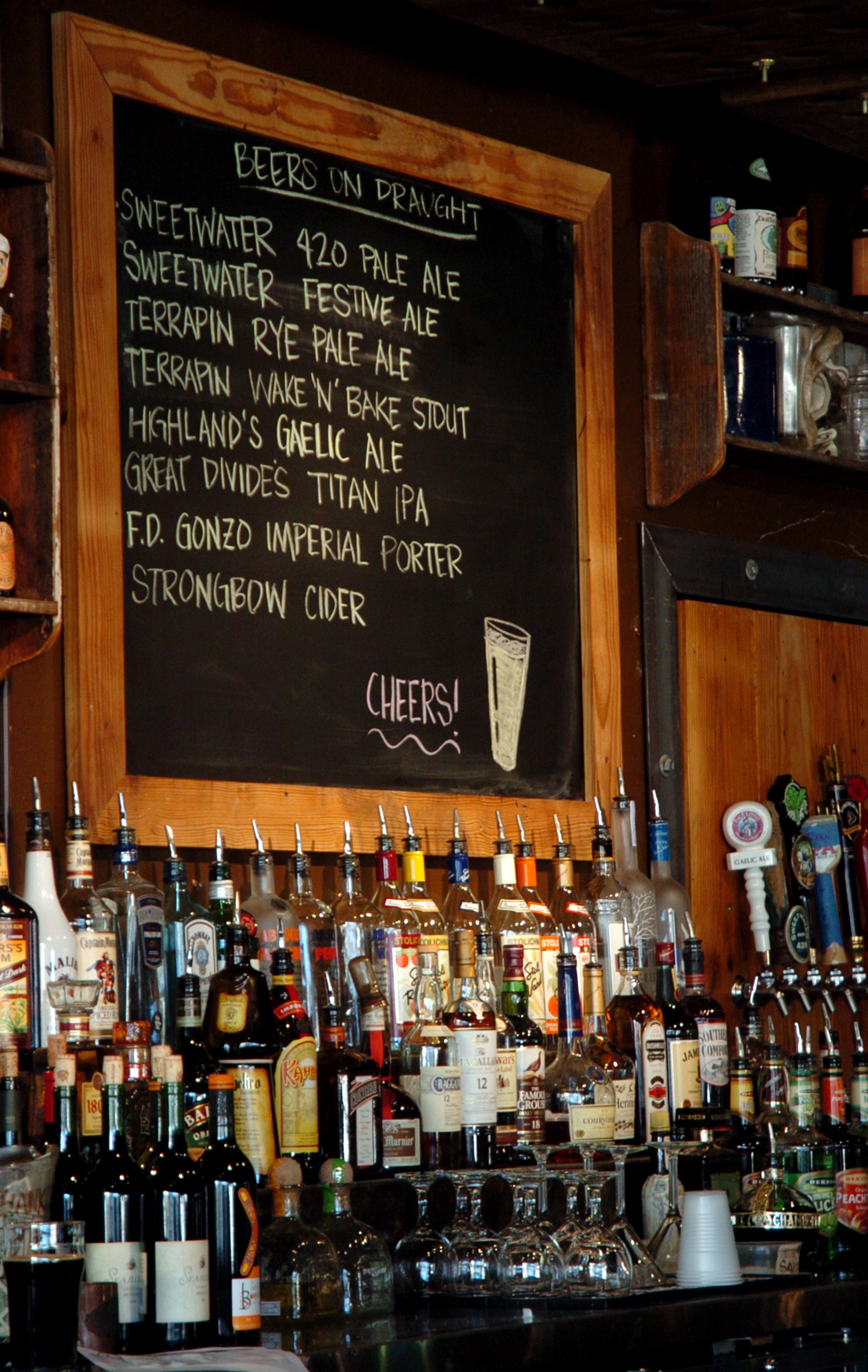 This brewpub serves up several of its own beers, along with a full menu of food.