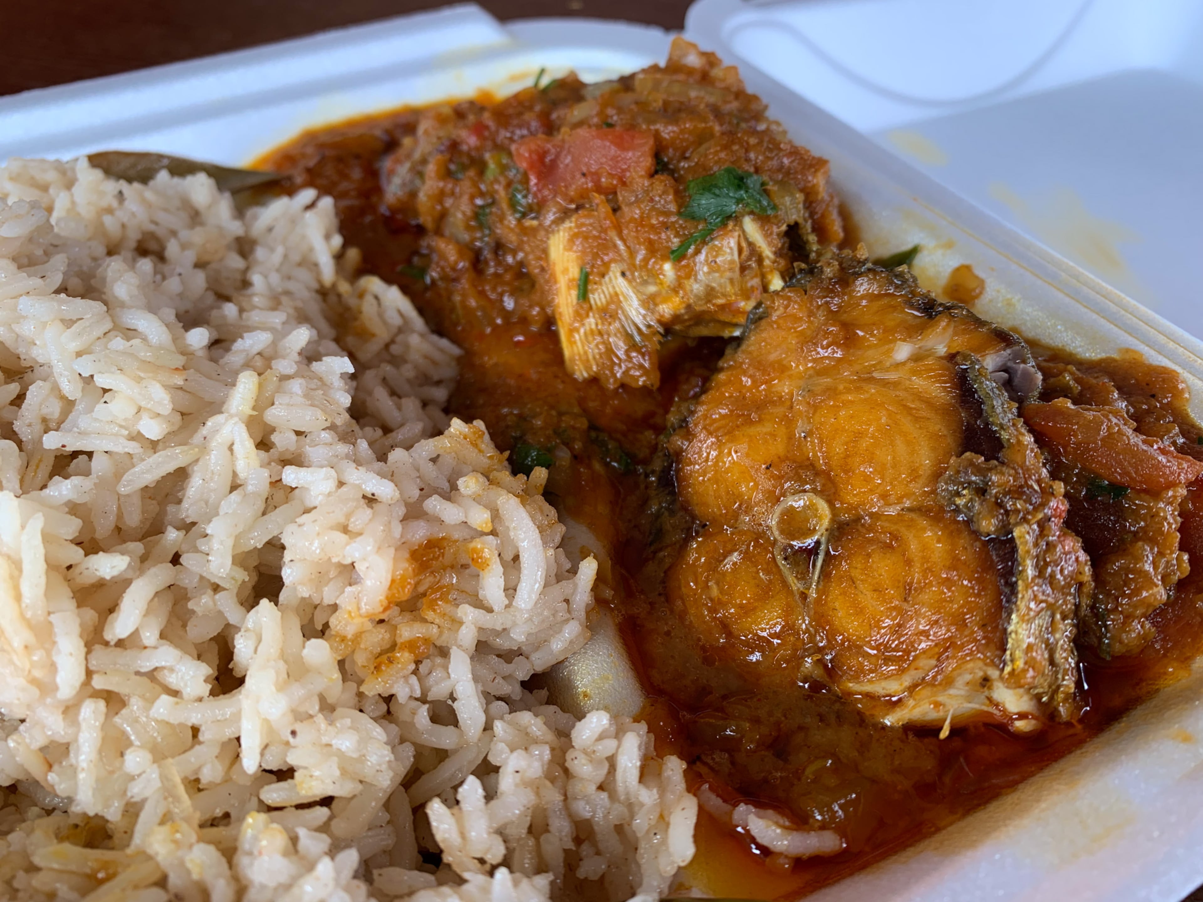 Diners should swing by Bismillah Cafe to enjoy its hilsa fish curry. (Christopher Hassiotis for the AJC)