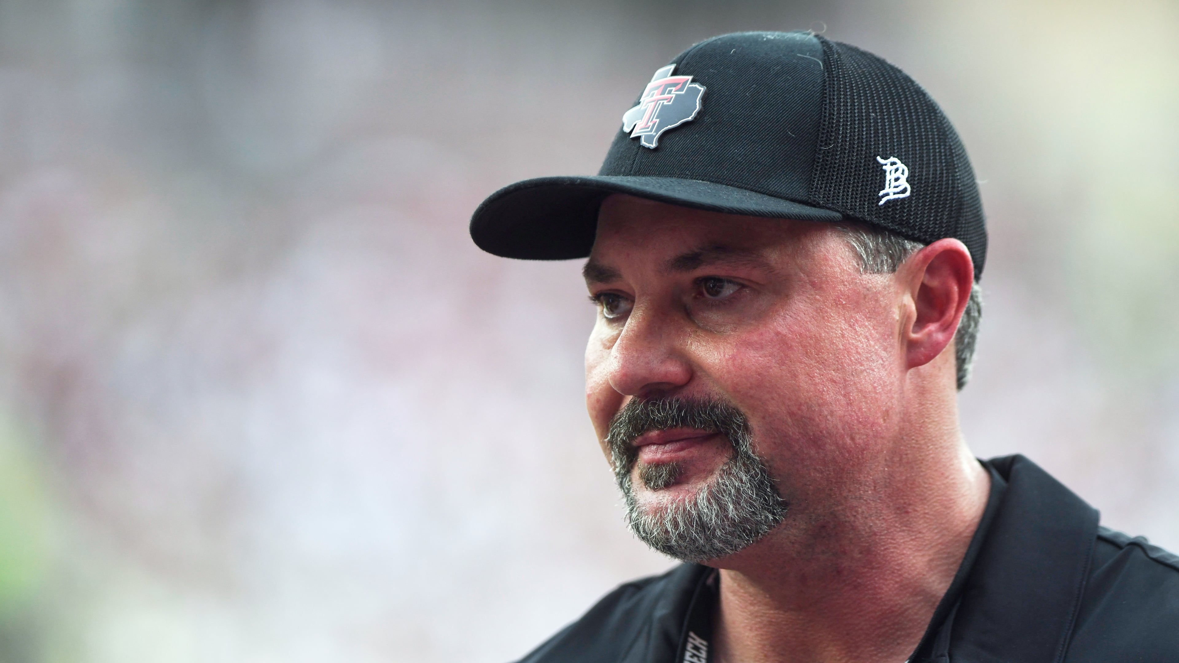 FILE - Cody Campbell walks on the field before a NCAA college football game between Texas Tech and Oregon State, Sept. 13, 2025, in Lubbock, Texas. (AP Photo/Annie Rice, File)