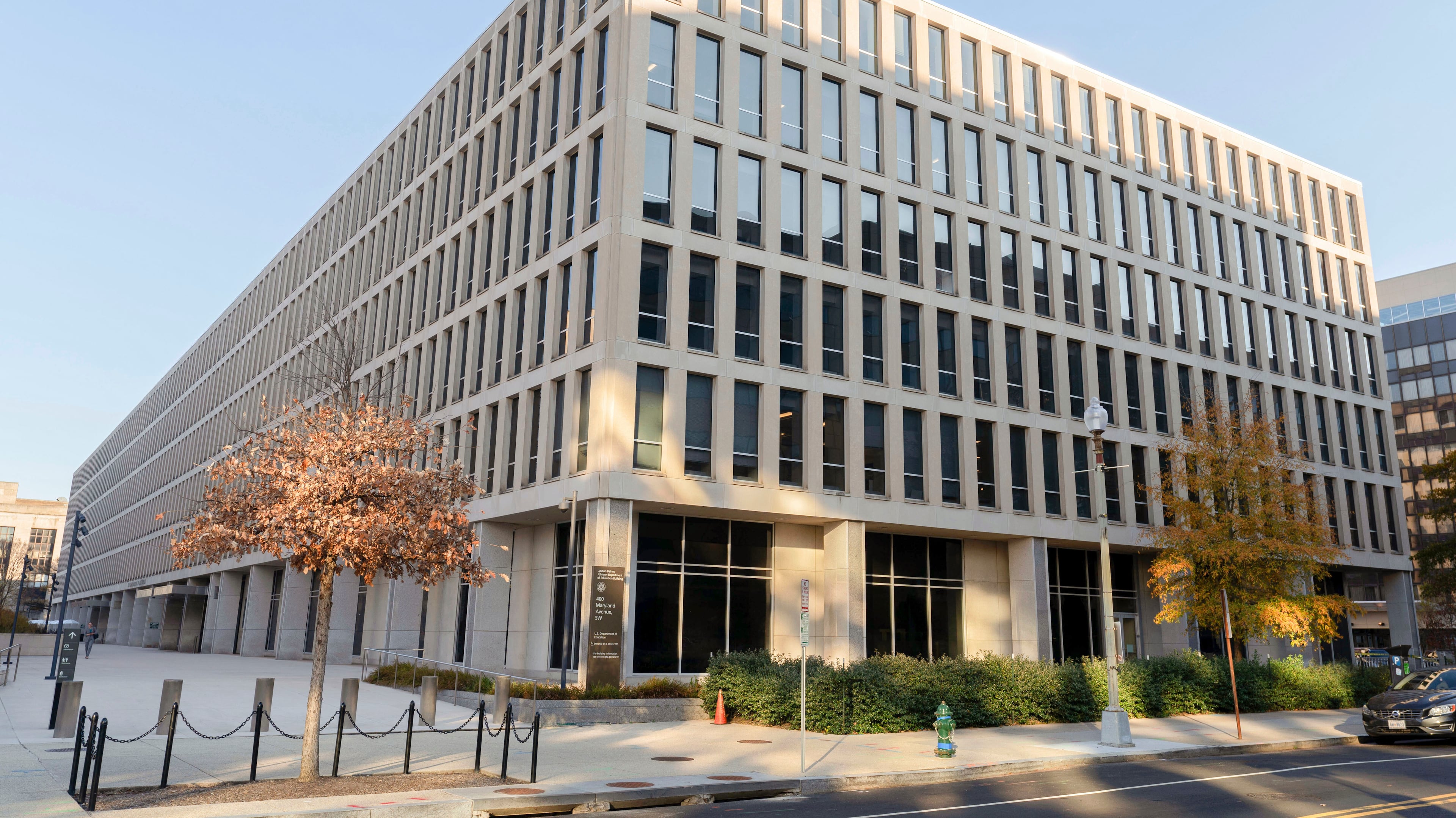 FILE - The U.S. Department of Education building is seen in Washington, Dec. 3, 2024. (AP Photo/Jose Luis Magana, File)