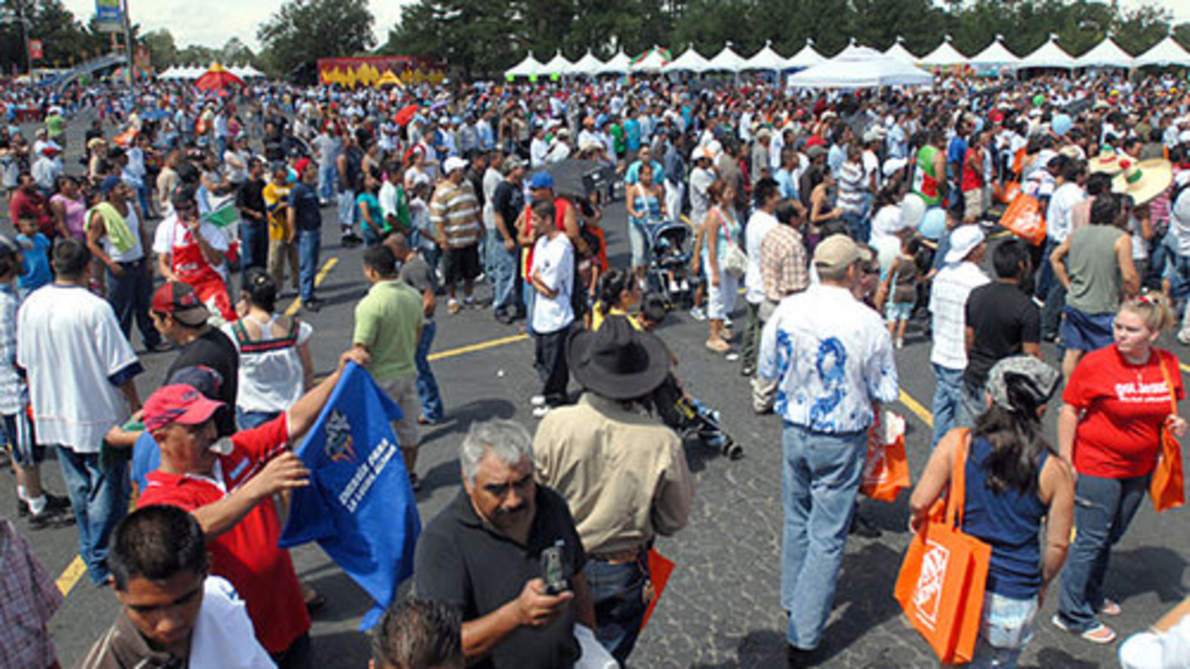 A large crowd gathered for the celebration at Plaza Fiesta in this AJC file photo. The celebration that year was expected to draw as many as 40,000 people. The holiday marks Mexico's declaration of independence from Spain on Sept. 16, 1810. FILE