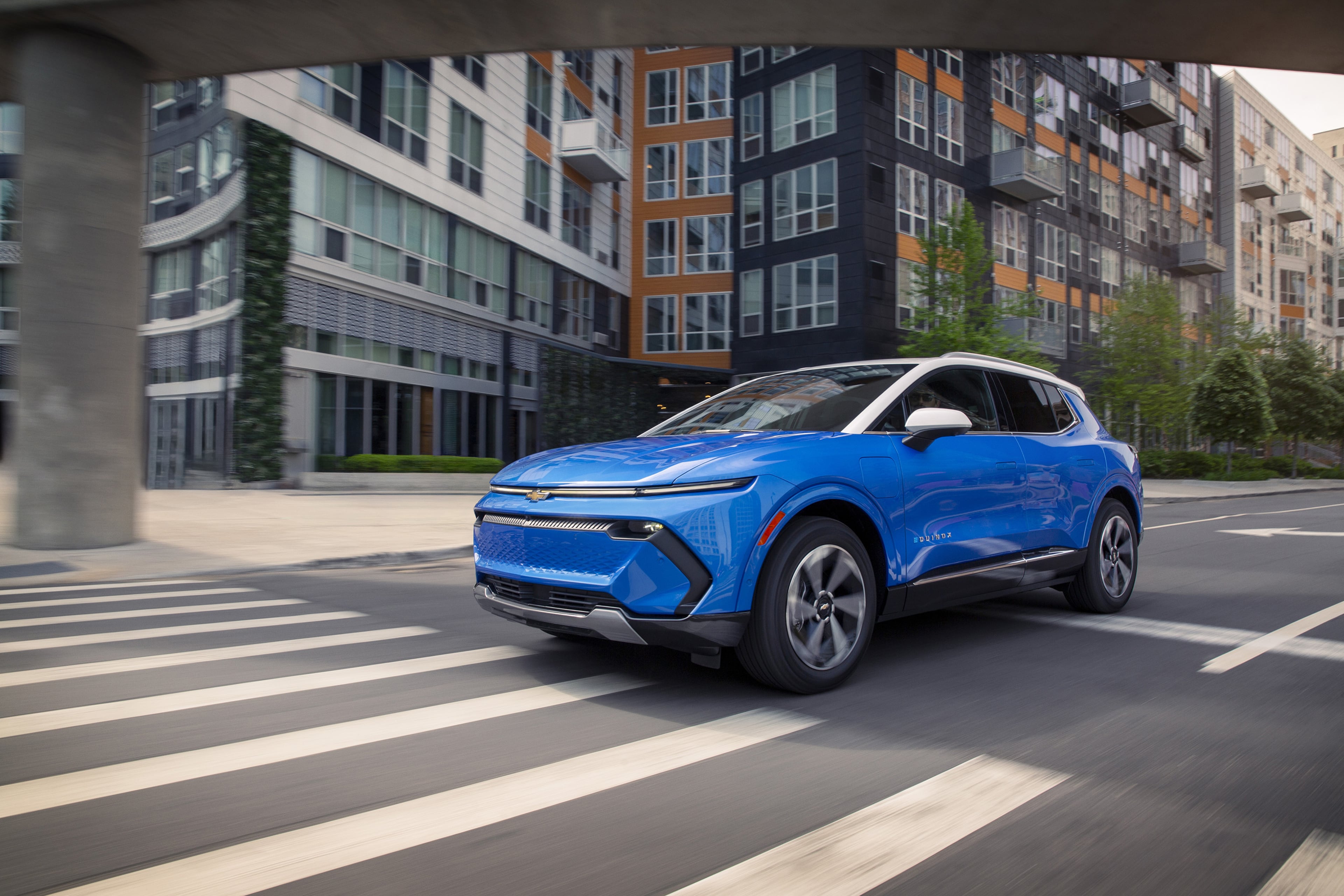 The Chevrolet Equinox EV that starts at $33,600 was General Motors Co.'s best-selling EV in the fourth quarter. Consumers are emphasizing affordability in their purchases of new vehicles. Units of the Equinox EV have their final assembly in Mexico. (Jim Fets/Chevrolet/TNS)