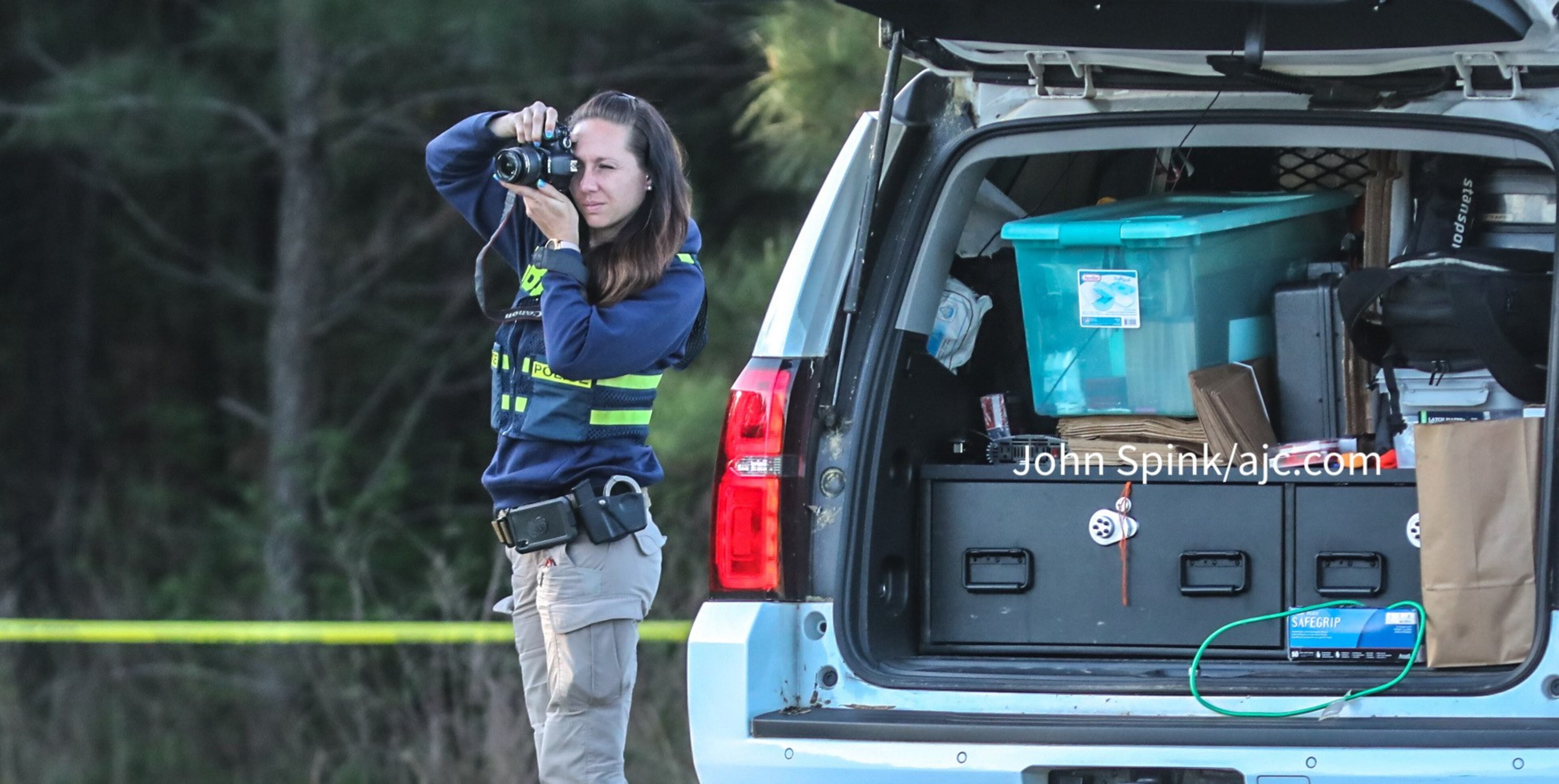 April 12, 2021 - The GBI takes photographs of the scene.