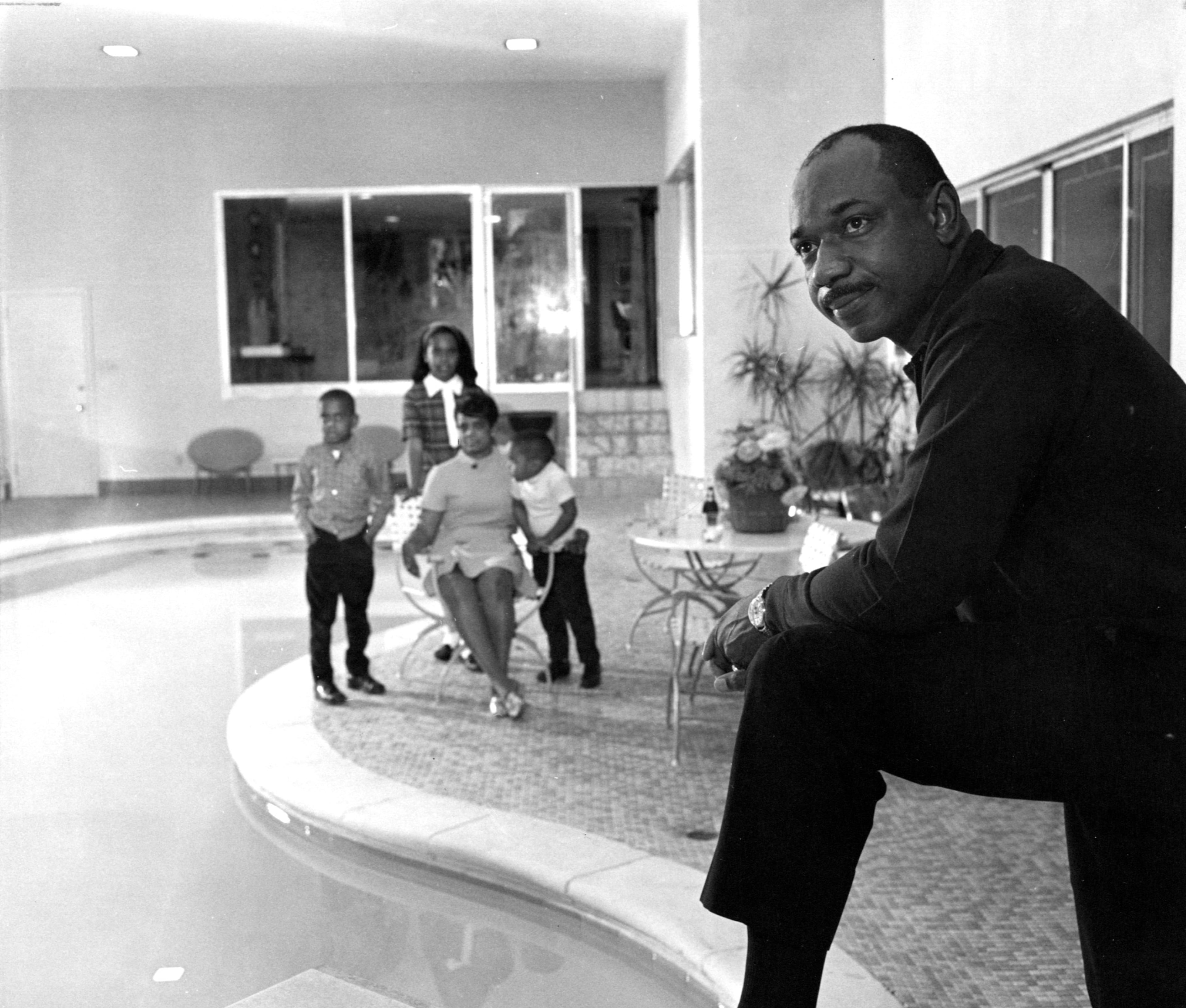 Developer Herman Russell at home in 1969.
