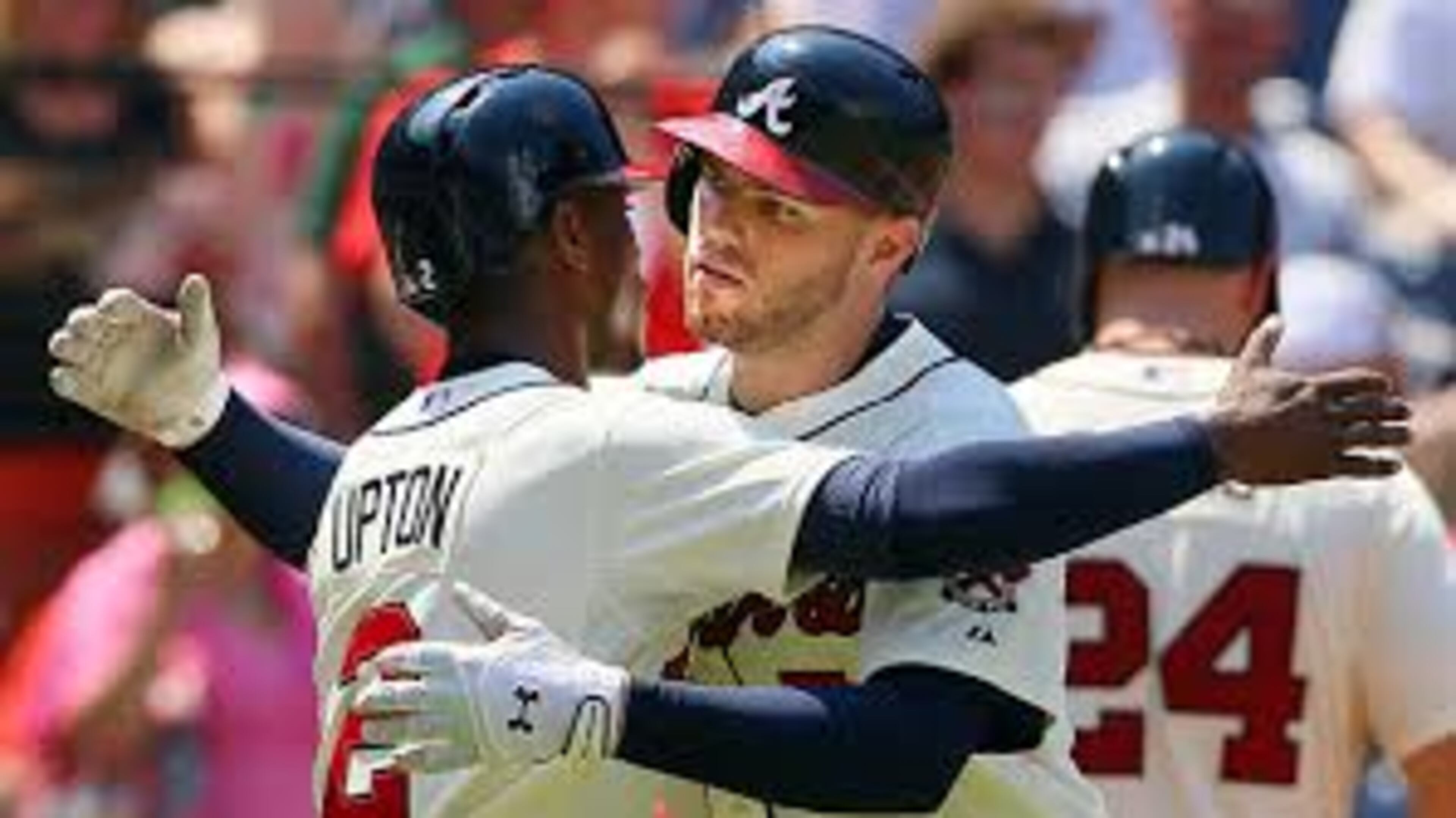 The Braves have one homer in 344 at-bats over their past 10 games, and Freeman (right) has two homers in 110 at-bats over his past 28 games.