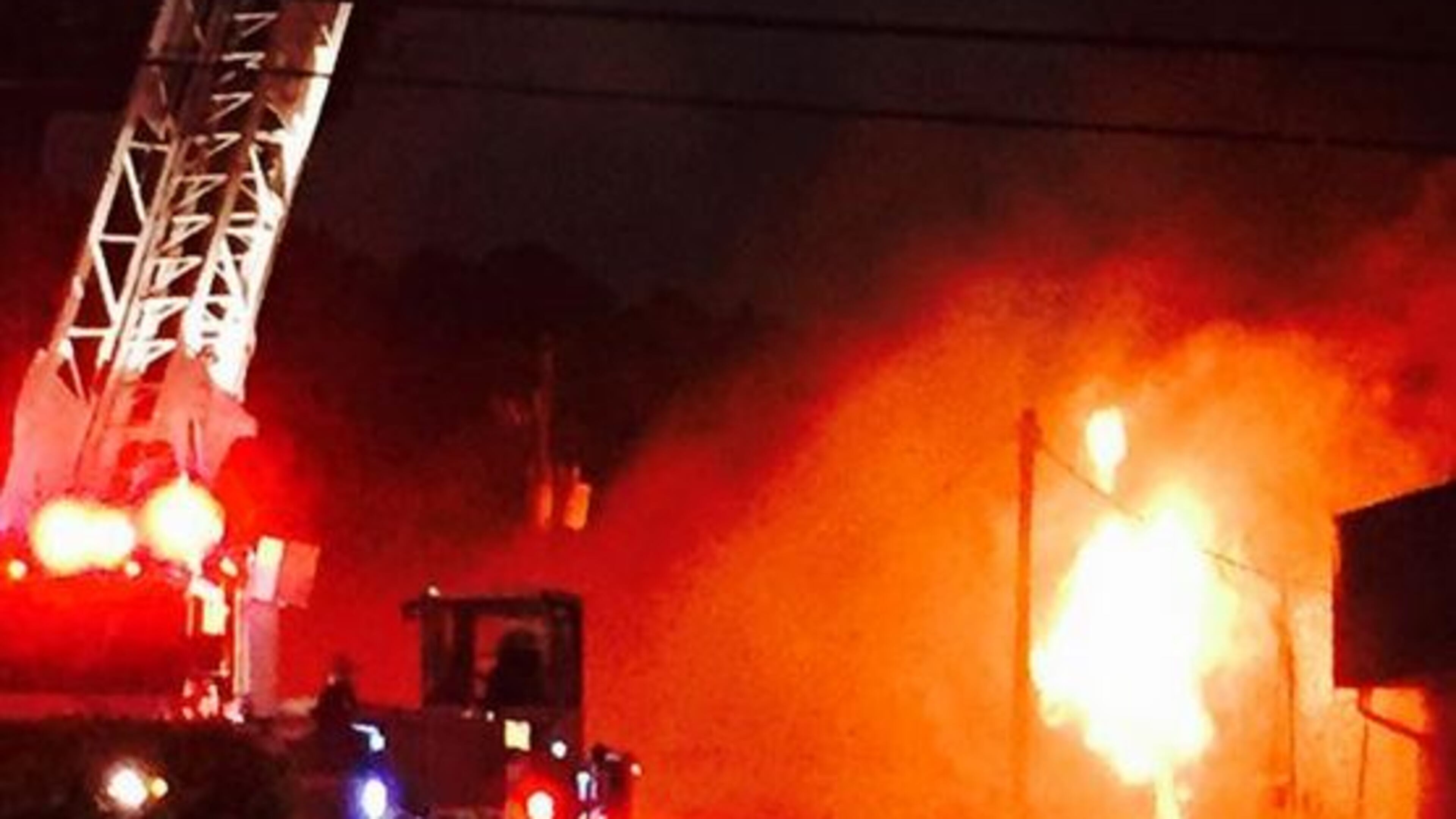 Clayton County firefighters were battling a two-alarm blaze on Mt. Zion Road near Southlake Mall on Thursday night. (Channel 2 Action News)
