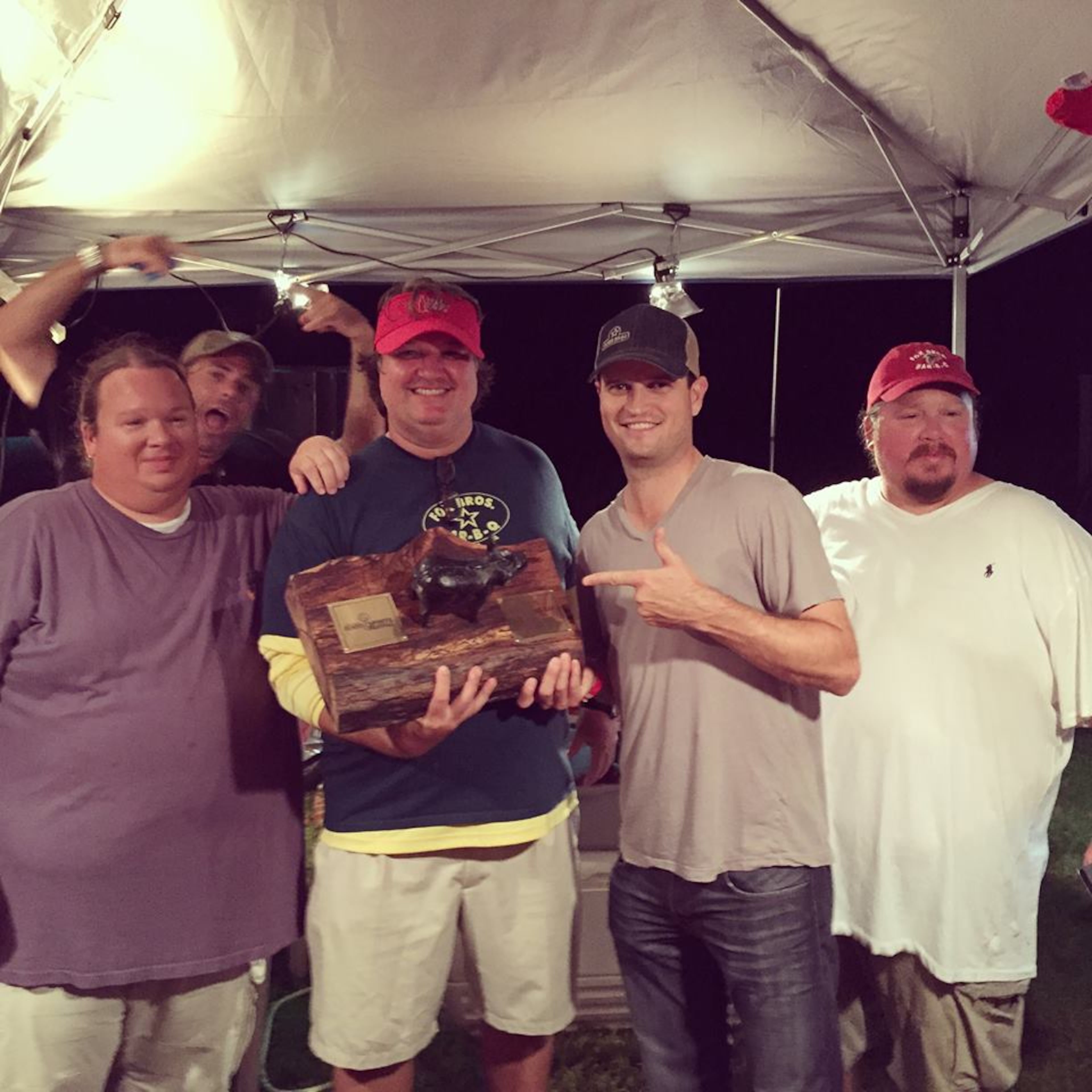 Fox Bros Bar-B-Q with their winning award