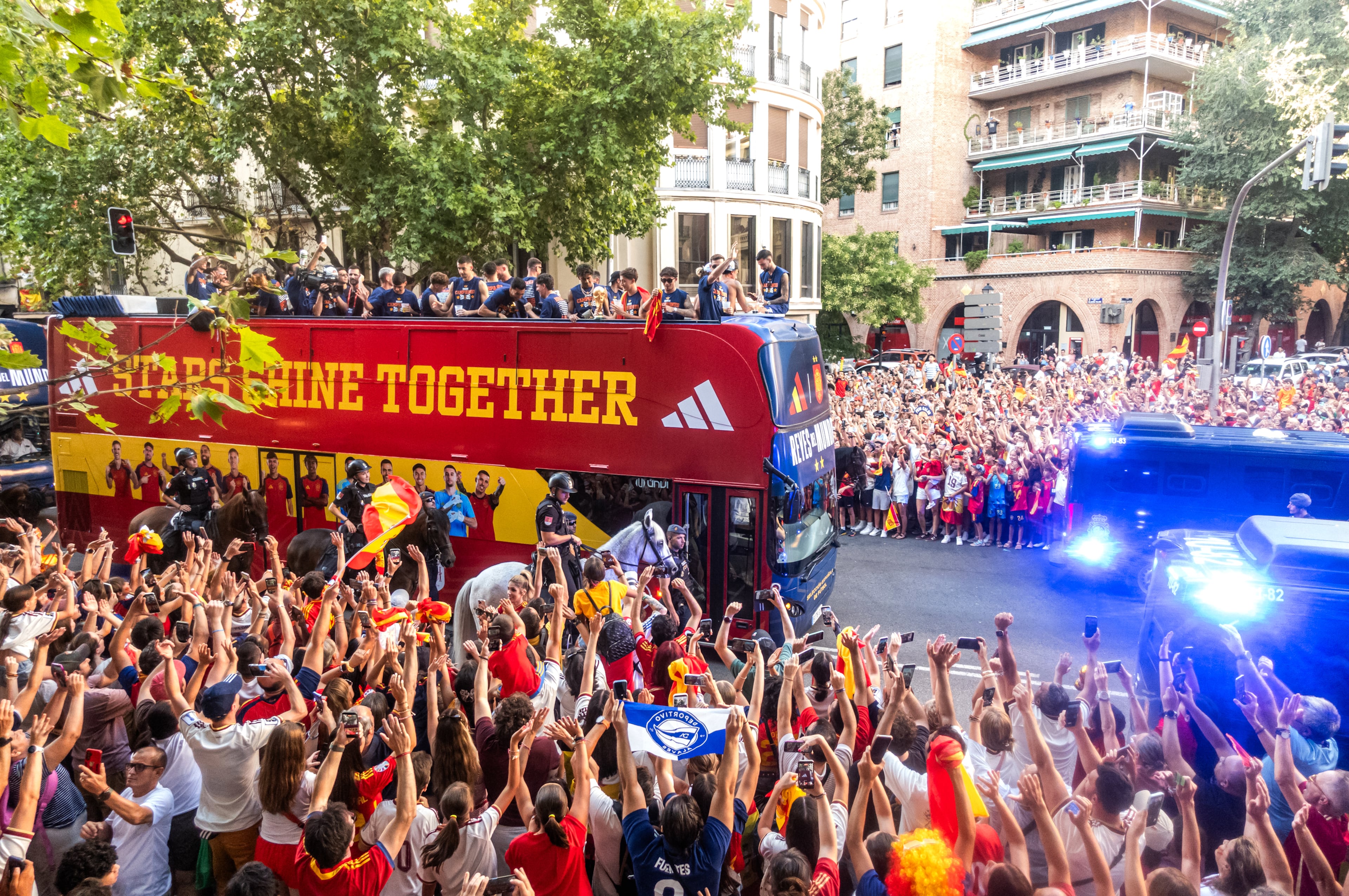 Spain WCup Soccer Celebration