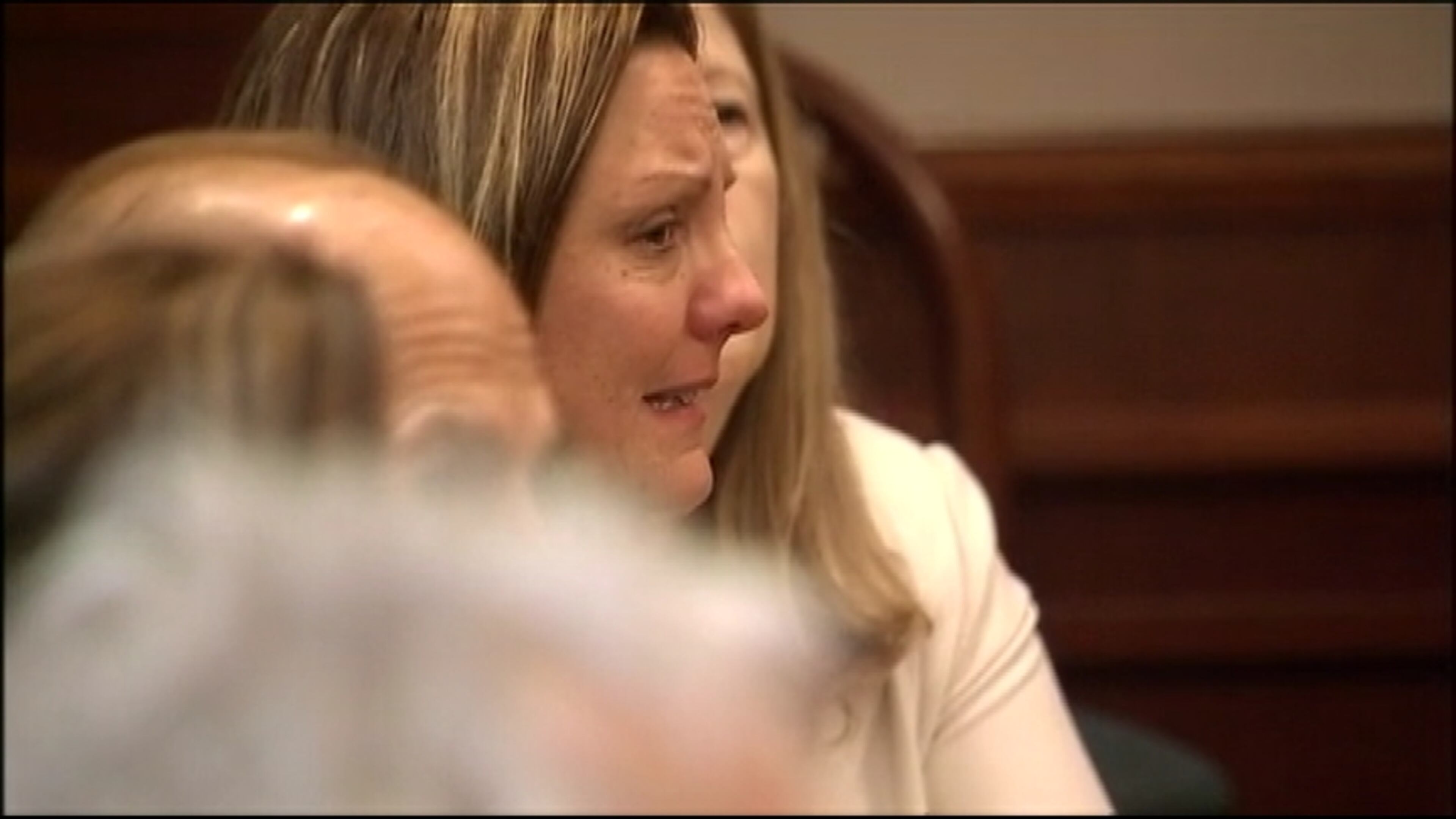 Kelly Marlow in court Saturday night, April 26 2014.