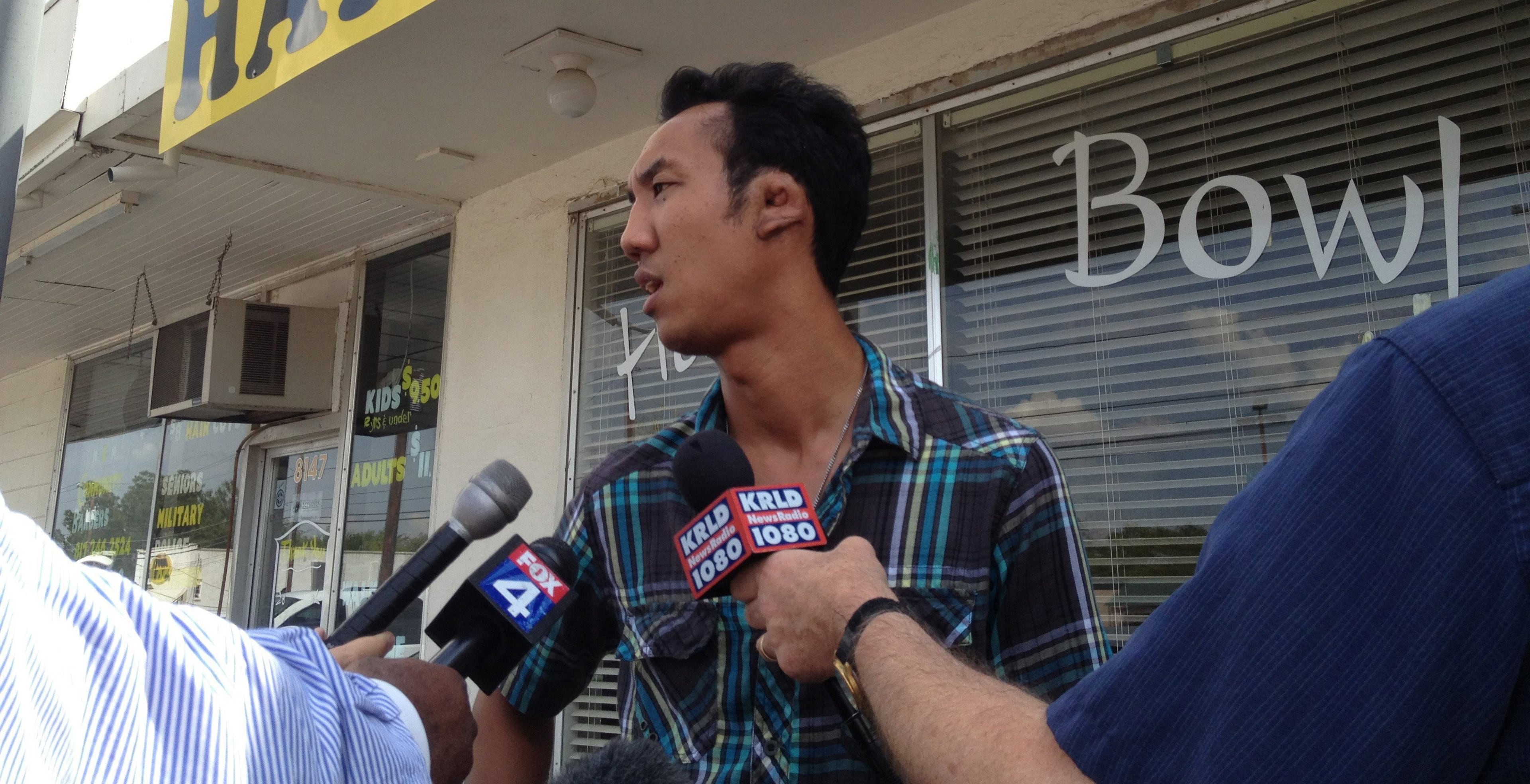 Nutpisit Suthamtewakul, owner of Happy Bowl Thai in White Settlement, a Fort Worth, Texas suburb, said Washington Navy Yard shooting sustpect Aaron Alexis was "my best friend. He lived with me three years," Suthamtewakul said Monday afternoon, September 16, 2013. "I don't think he'd do this. He has a gun, but I don't think he's that stupid. He didn't seem aggressive to me." (Rodger Mallison/Fort Worth Star-Telegram/MCT)