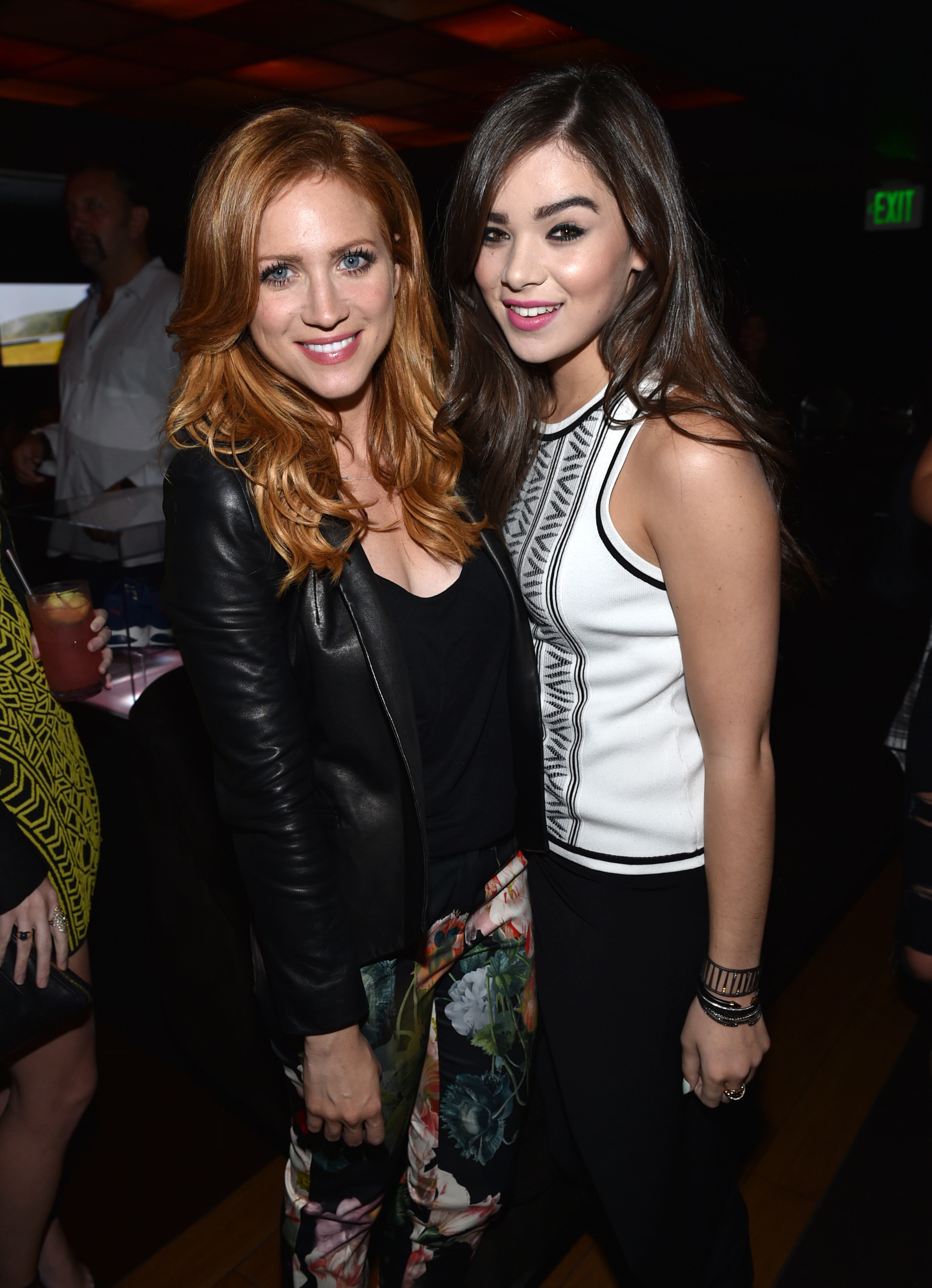 IMAGE DISTRIBUTED FOR PUMA - EXCLUSIVE - Brittany Snow, left, and Hailee Steinfeld attend a private event at Hyde Lounge during the Justin Timberlake concert hosted by PUMA celebrating the brand's new Forever Faster campaign on Tuesday, Aug. 12, 2014, in Los Angeles. (Photo by John Shearer/Invision for PUMA/AP Images)