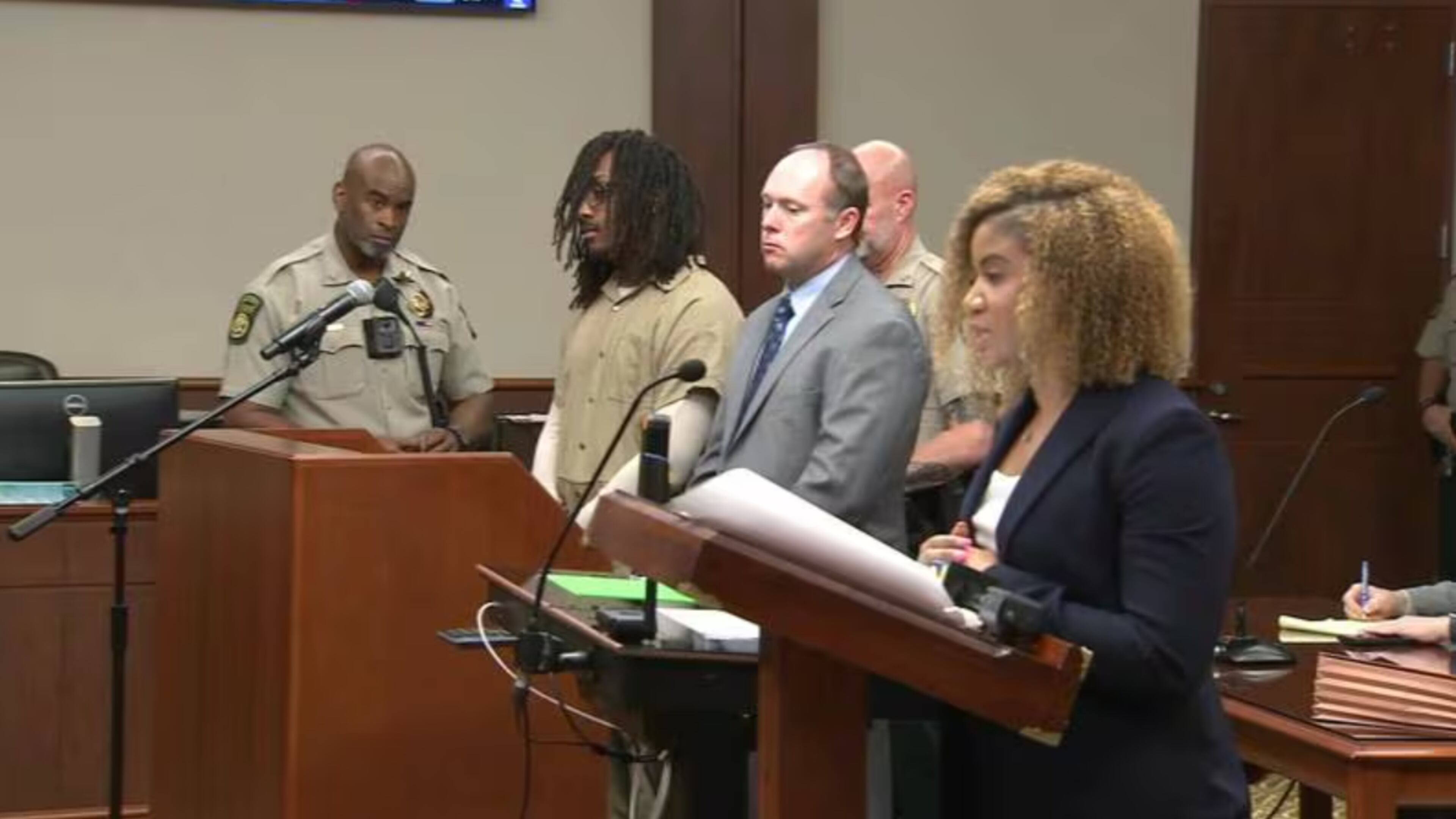 A scene from the courtroom as a Douglas County jury deliberated over their verdict in the case of a fatal shooting at a Sweet 16 party on March 4, 2023.