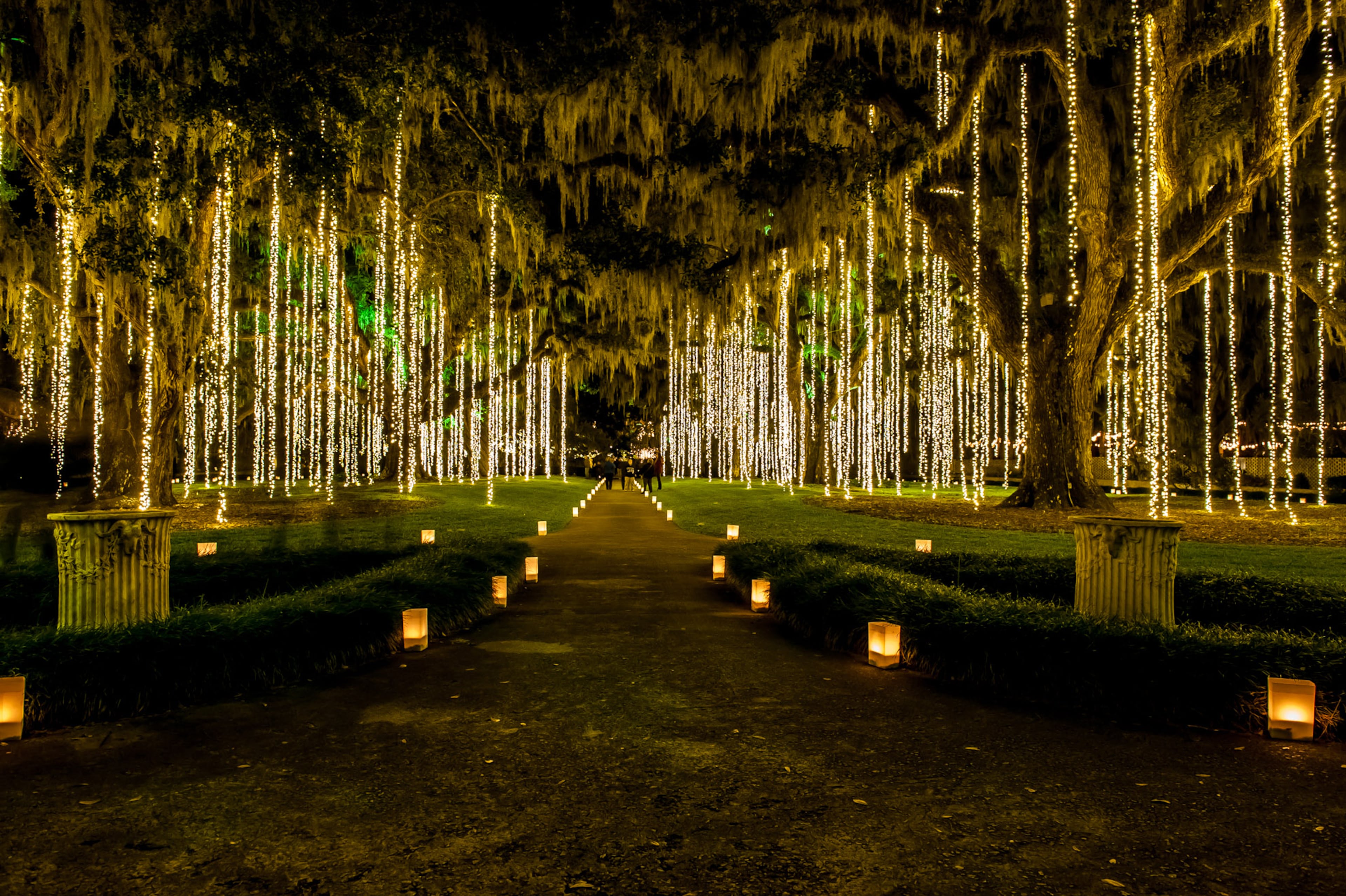 Brookgreen Gardens in Murrell's Inlet, South Carolina, stages the Nights of a Thousand Candles on its 9,000-acre grounds each holiday season.
Courtesy of VisitMyrtleBeach.com and Brookgreen Gardens