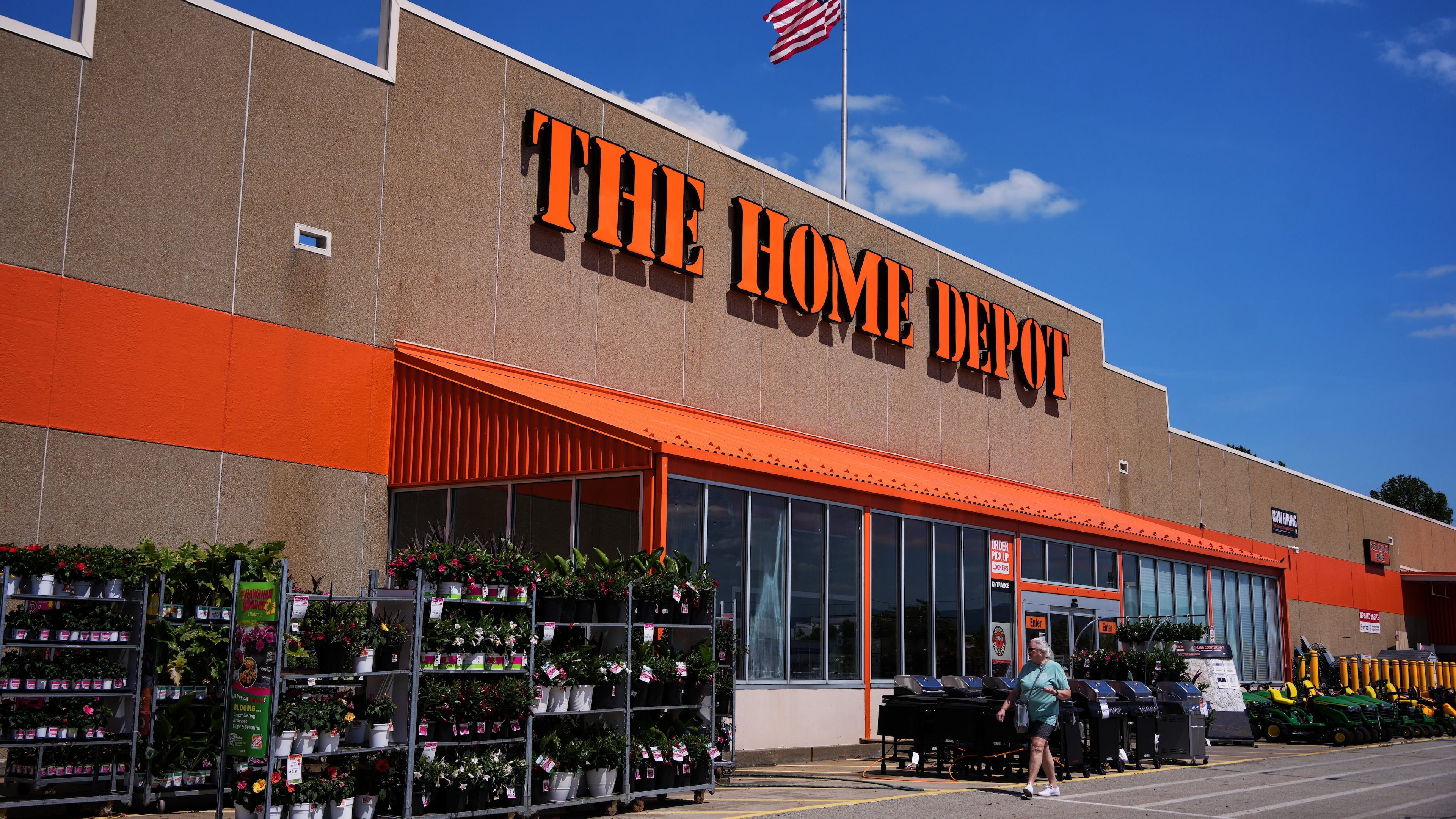 FILE - Exterior view of a Home Depot in Uniontown, Pa., on Friday, June 5, 2026. (AP Photo/Gene J. Puskar, File)