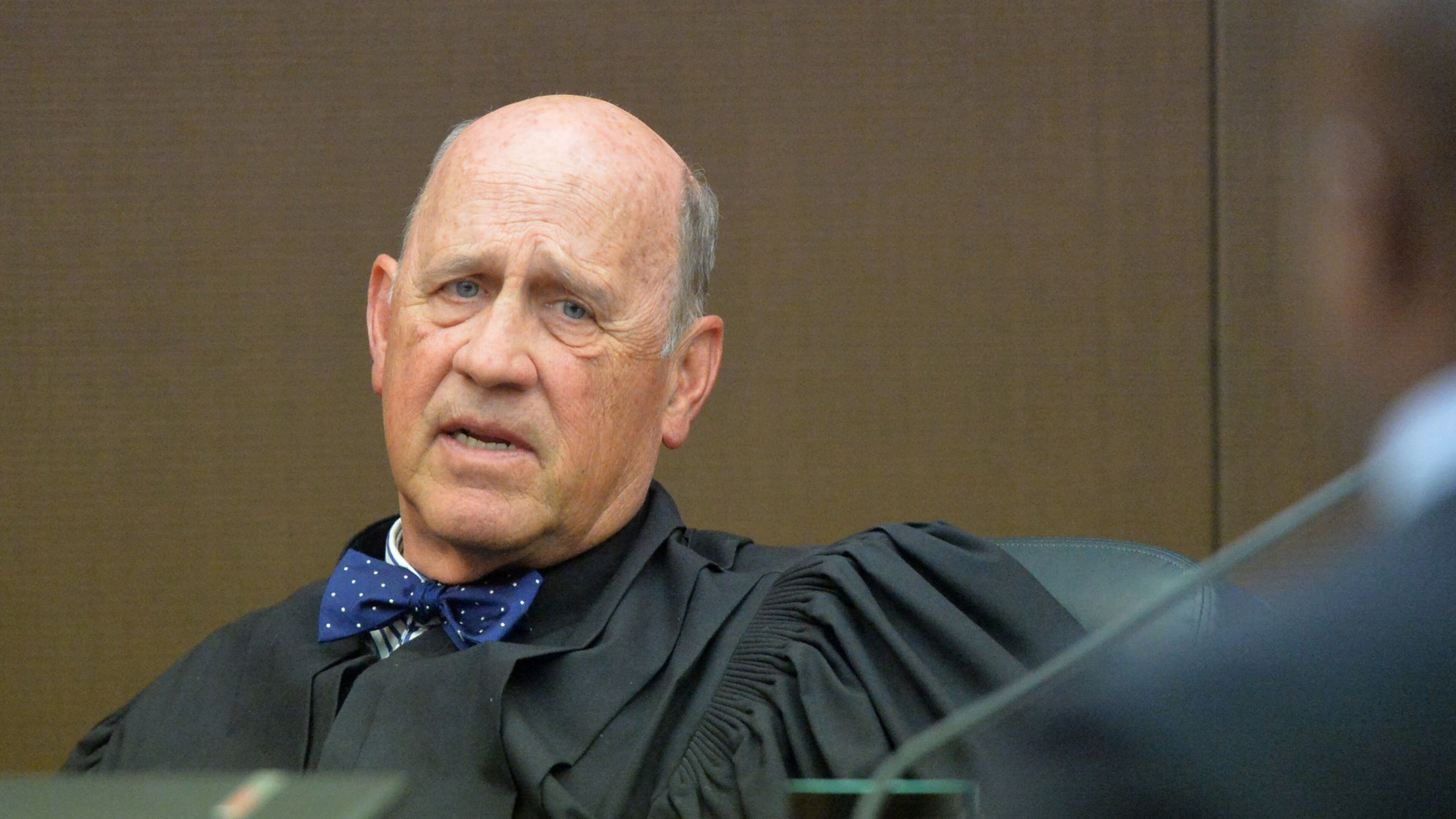 Fulton County Superior Court Judge Jerry Baxter during the APS cheating trial last week. KENT D. JOHNSON / KDJOHNSON/AJC.COM
