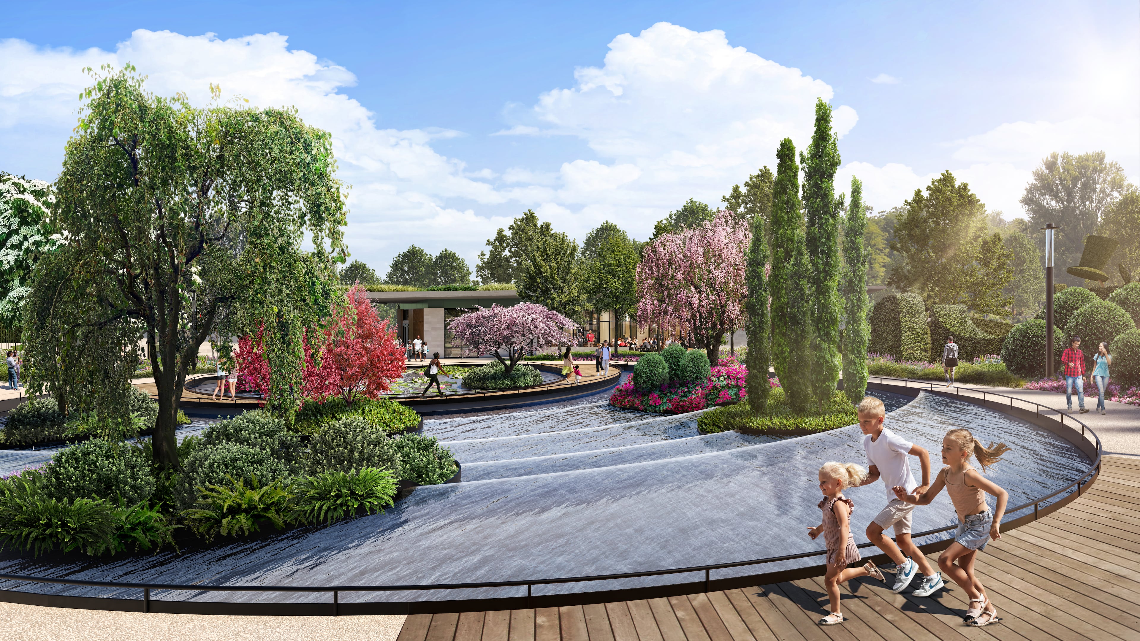 This is a rendering of the $160 million expansion to the Atlanta Botanical Garden, which will connect it directly to the Atlanta Beltline. (Courtesy of Hoerr Schaudt Landscape Architects)