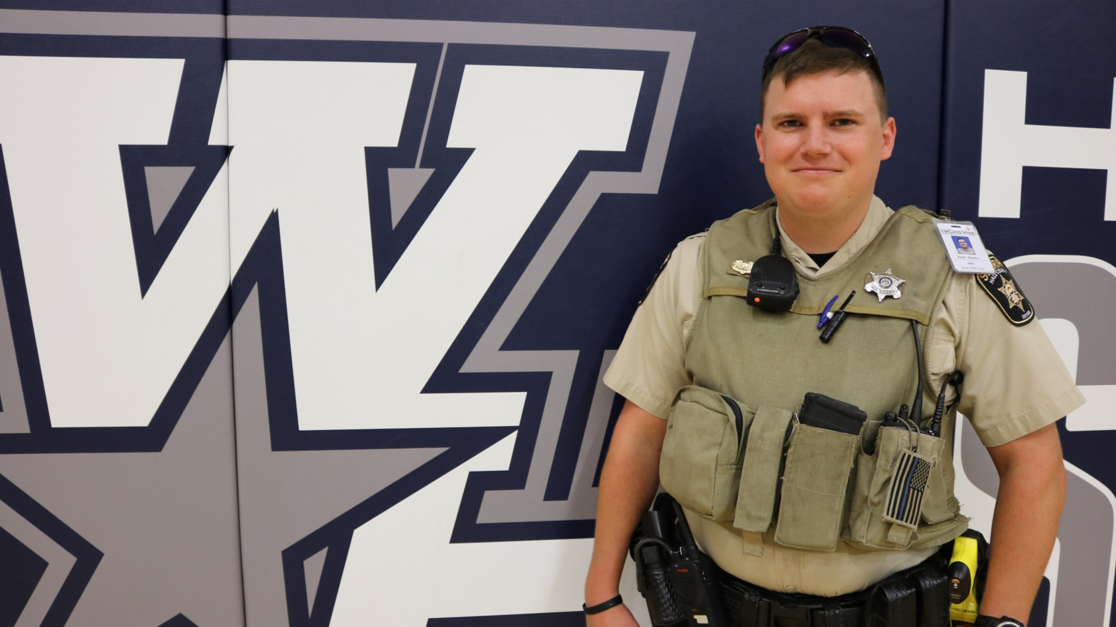 Deputy Zack Marley helped stop a Hall County student from choking Thursday afternoon.