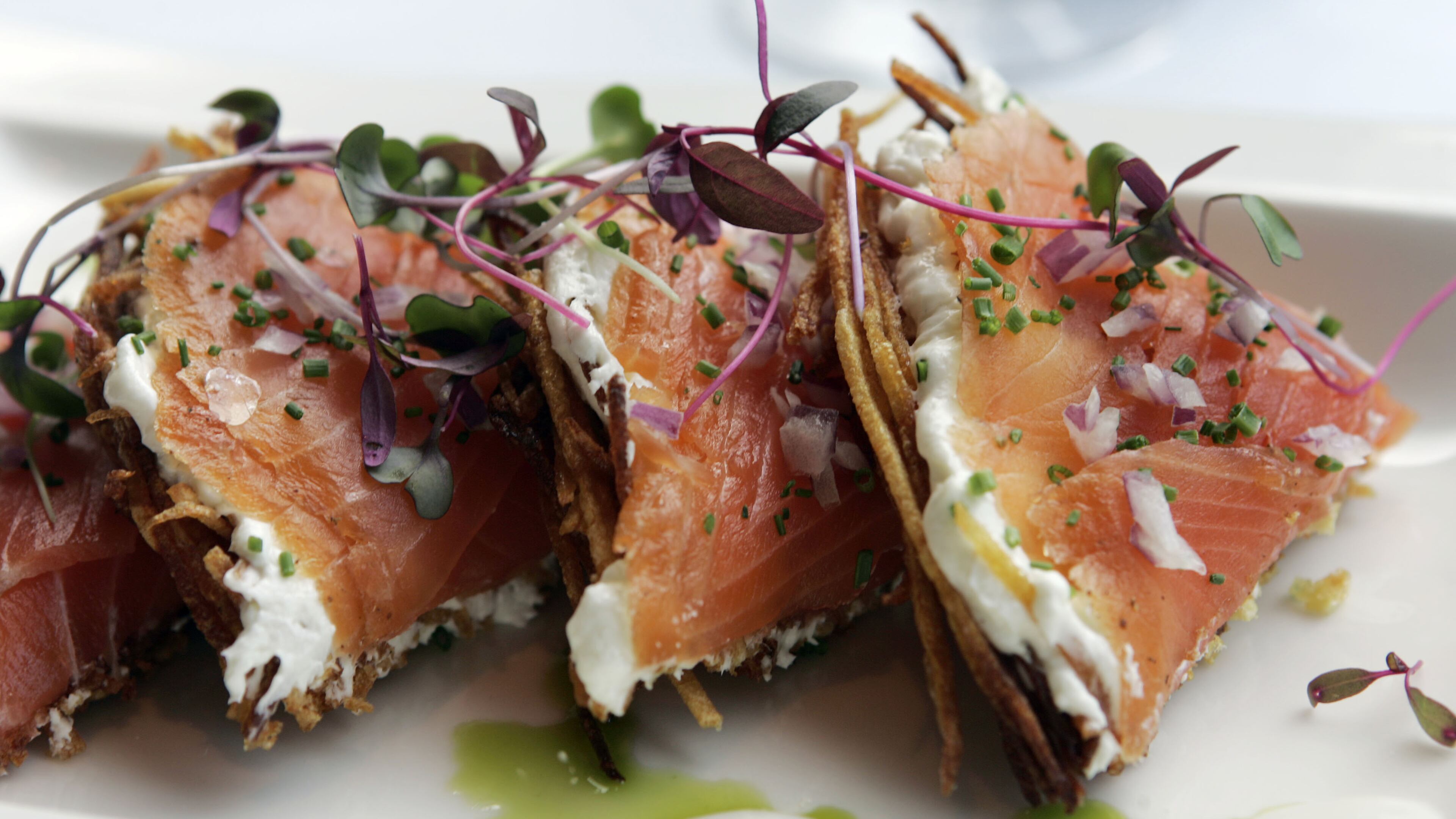 House smoked salmon at Canoe. (BOB ANDRES/AJC staff)