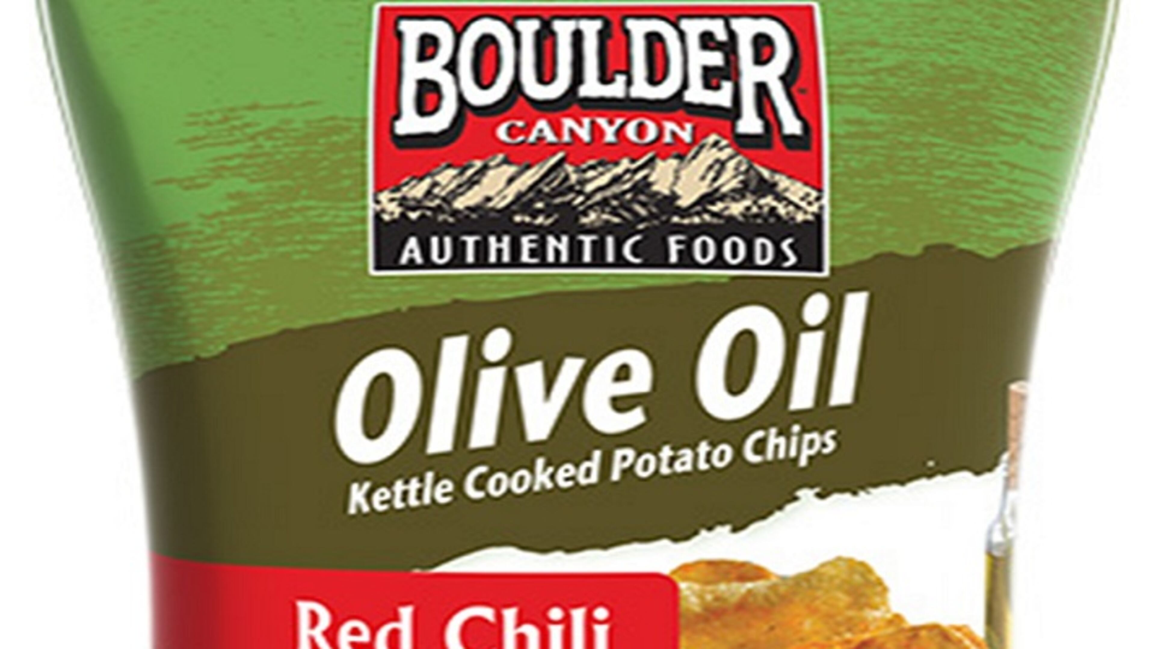 Boulder Canyon Olive Oil Red Chili Kettle Chips. (Boulder Canyon)