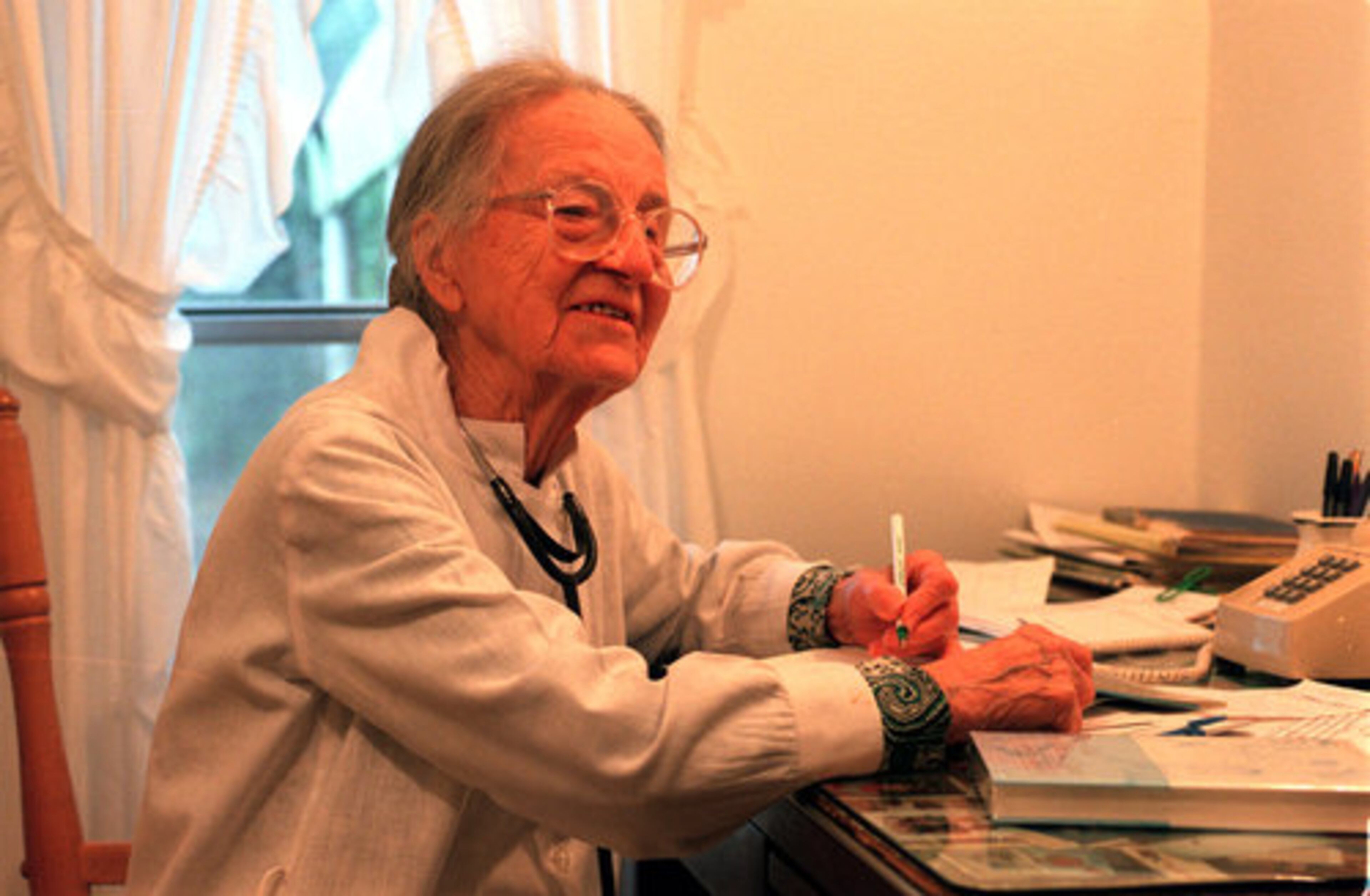 Denmark practiced medicine until she was 103.