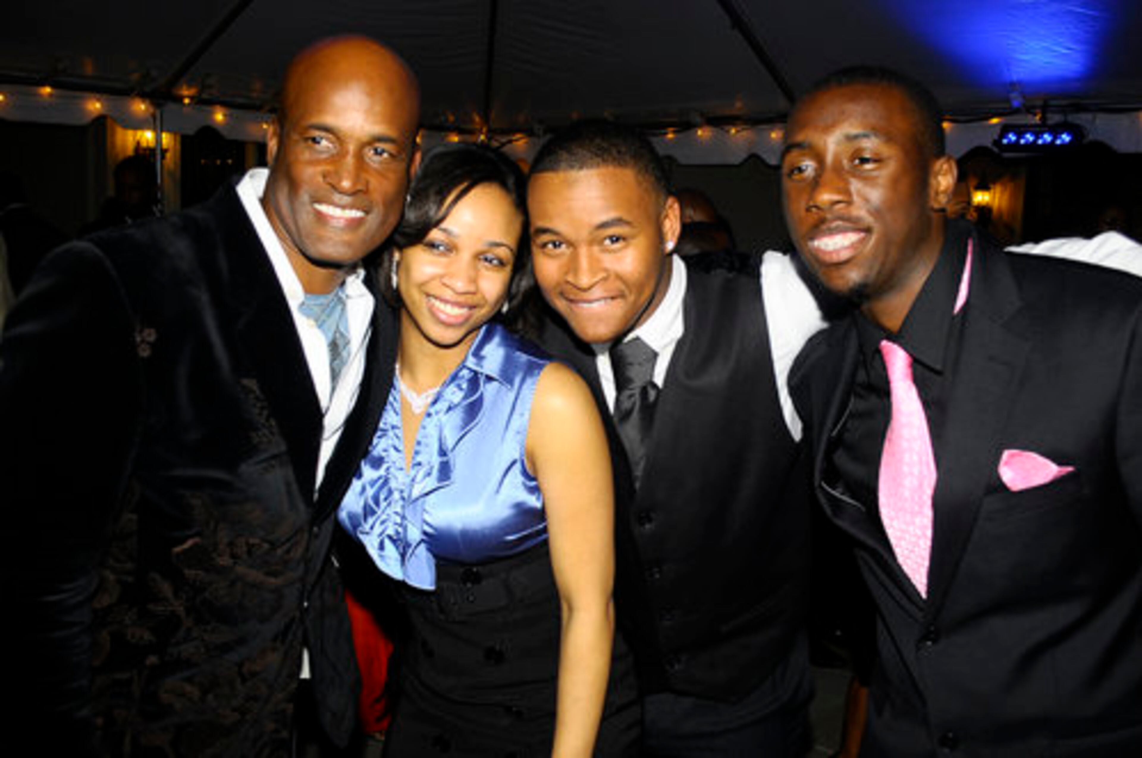 Kenny Leon poses with Atlanta finalists in the August Wison Monologue Competition (from left) Saldah Wade, Jonathan Fantroy and John Hampton.