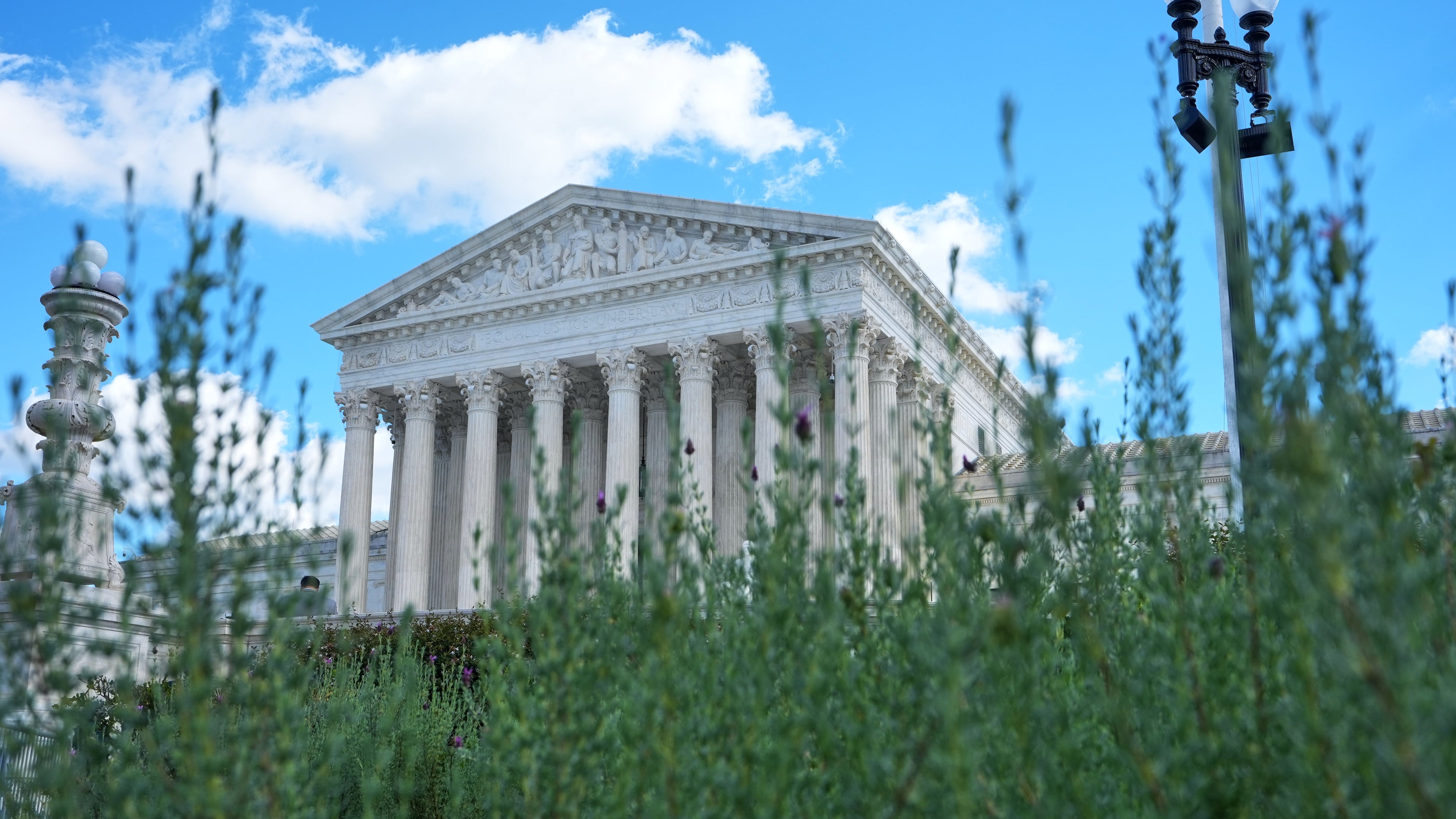 The Supreme Court is pictured Monday, Oct. 5, 2026, in Washington. (AP Photo/Mariam Zuhaib)