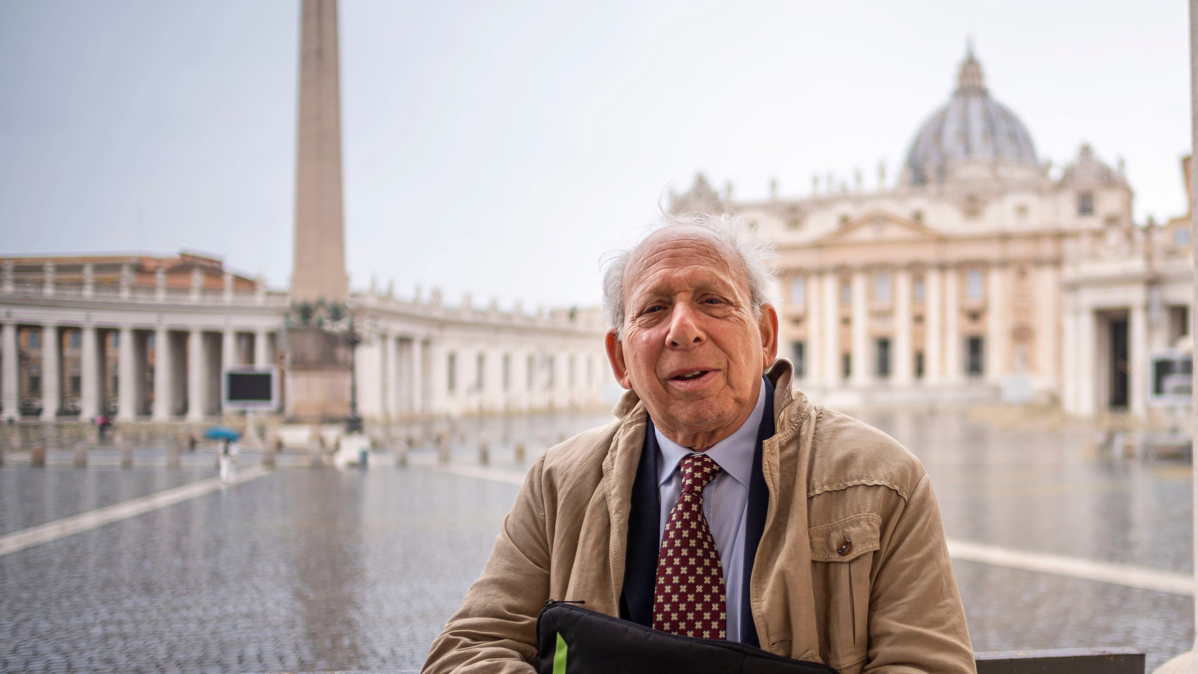 FILE - Former Associated Press Rome Bureau Chief Victor Simpson poses for a portrait after an interview with The Associated Press at the Vatican on April 29, 2021. (AP Photo/Domenico Stinellis, File)