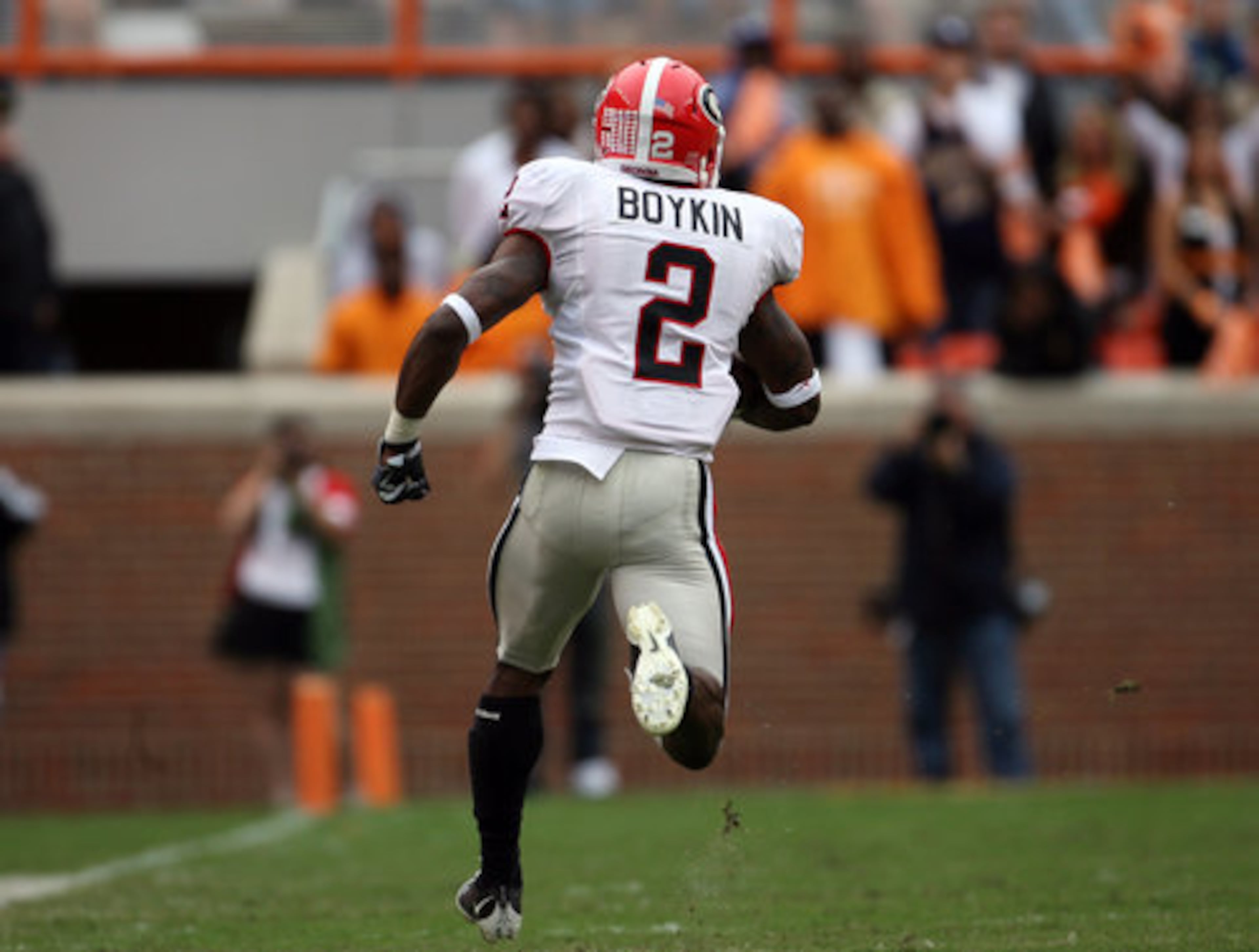 It was the second long kickoff return this season for Boykin, who had a 100-yard return against South Carolina.