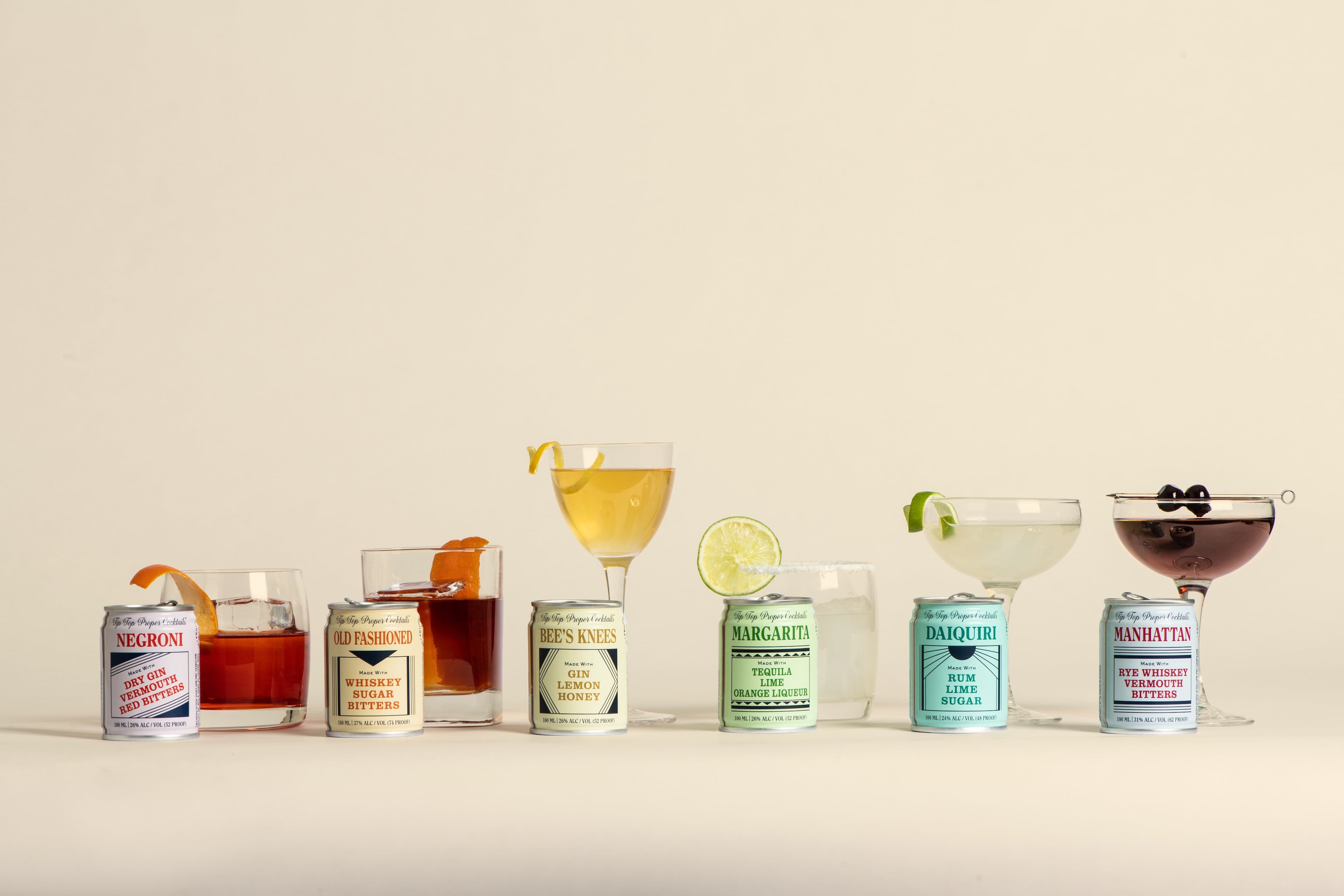 Tip Top Proper Cocktails now offers tiny cans of six cocktails, with more in the works. Mia Yakel for The Atlanta Journal-Constitution