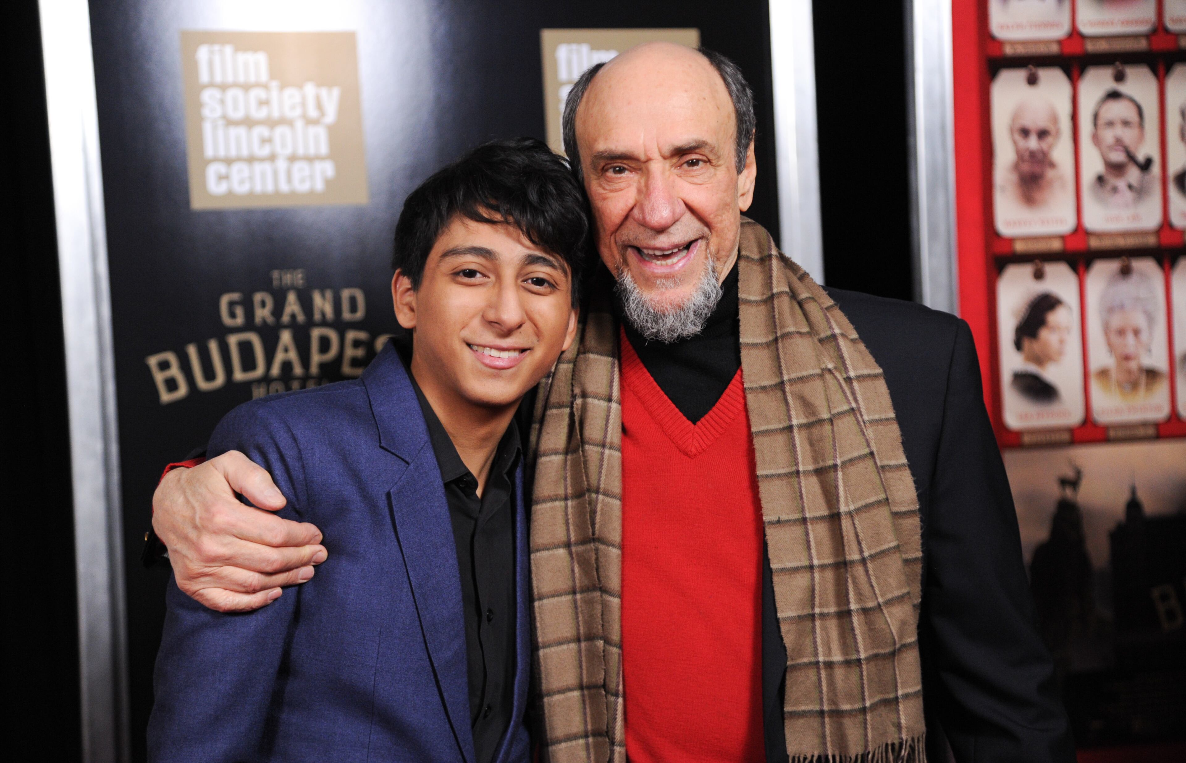 Actors Tony Revolori, left, and F. Murray Abraham attend the premiere of Fox Searchlight Pictures' "The Grand Budapest Hotel" at Alice Tully Hall on Wednesday, Feb. 26, 2014, in New York. (Photo by Evan Agostini/Invision/AP)