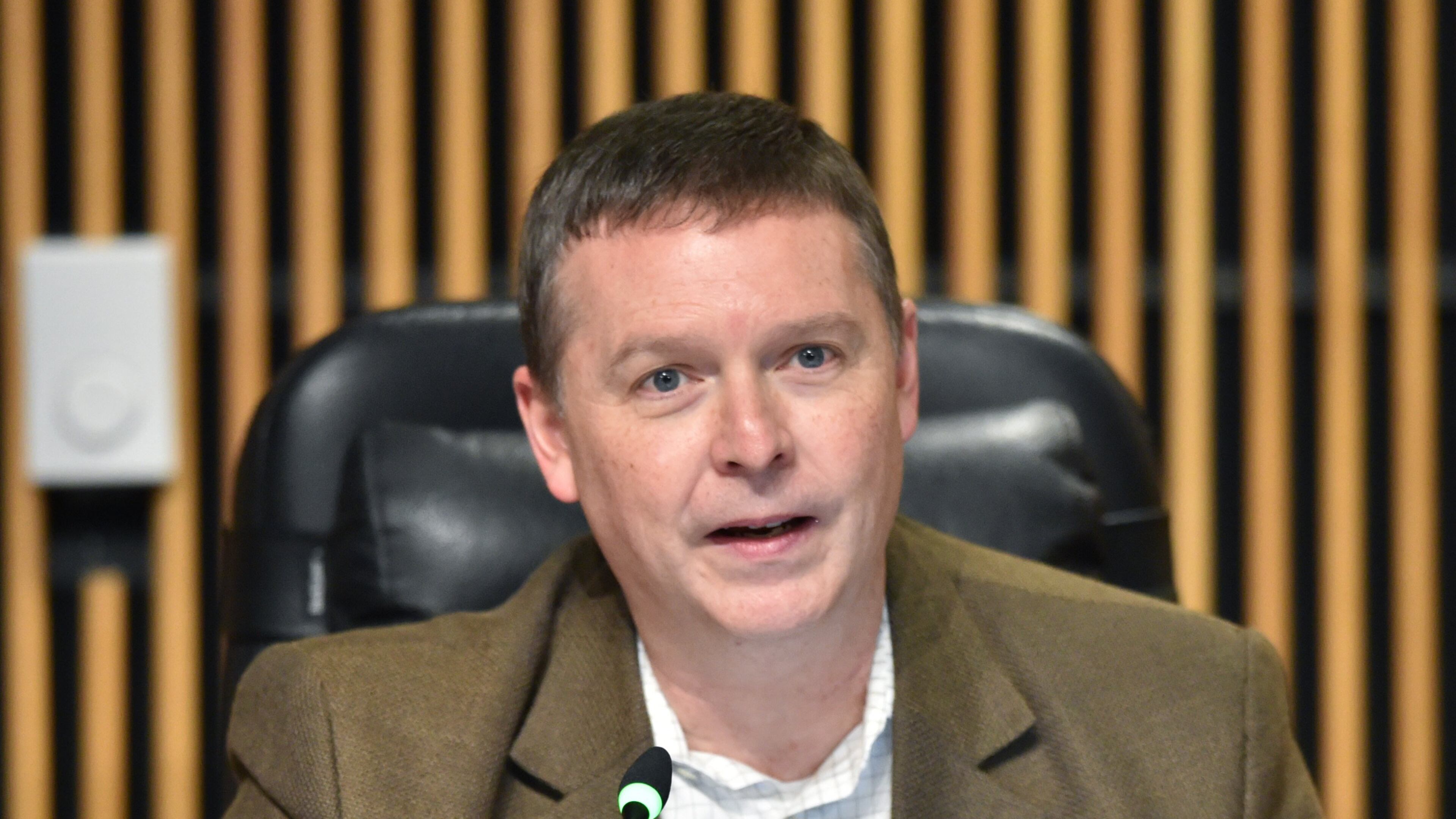 February 19, 2019 Lawrenceville - Jace Brooks speaks during the Gwinnett County Board of Commissioners meeting at Gwinnett Justice and Administration Center on Tuesday, February 19, 2019. HYOSUB SHIN / HSHIN@AJC.COM