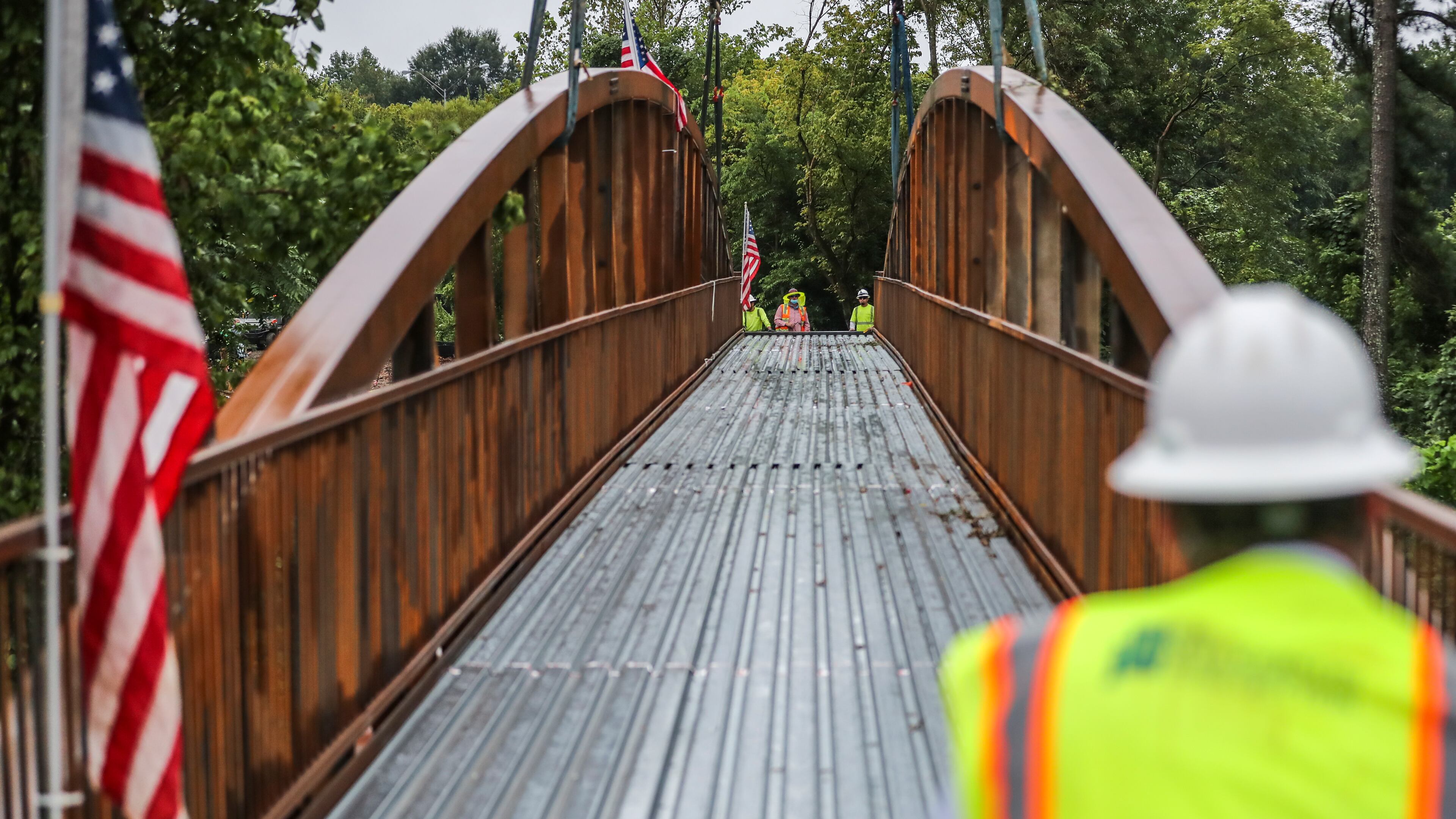 August 21, 2020 Atlanta: Work continues on the Peachtree Creek Greenway in Atlanta. It is one of 38 Georgia transportation projects that would get funding in a $547 billion transportation bill before Congress. JOHN SPINK/JSPINK@AJC.COM